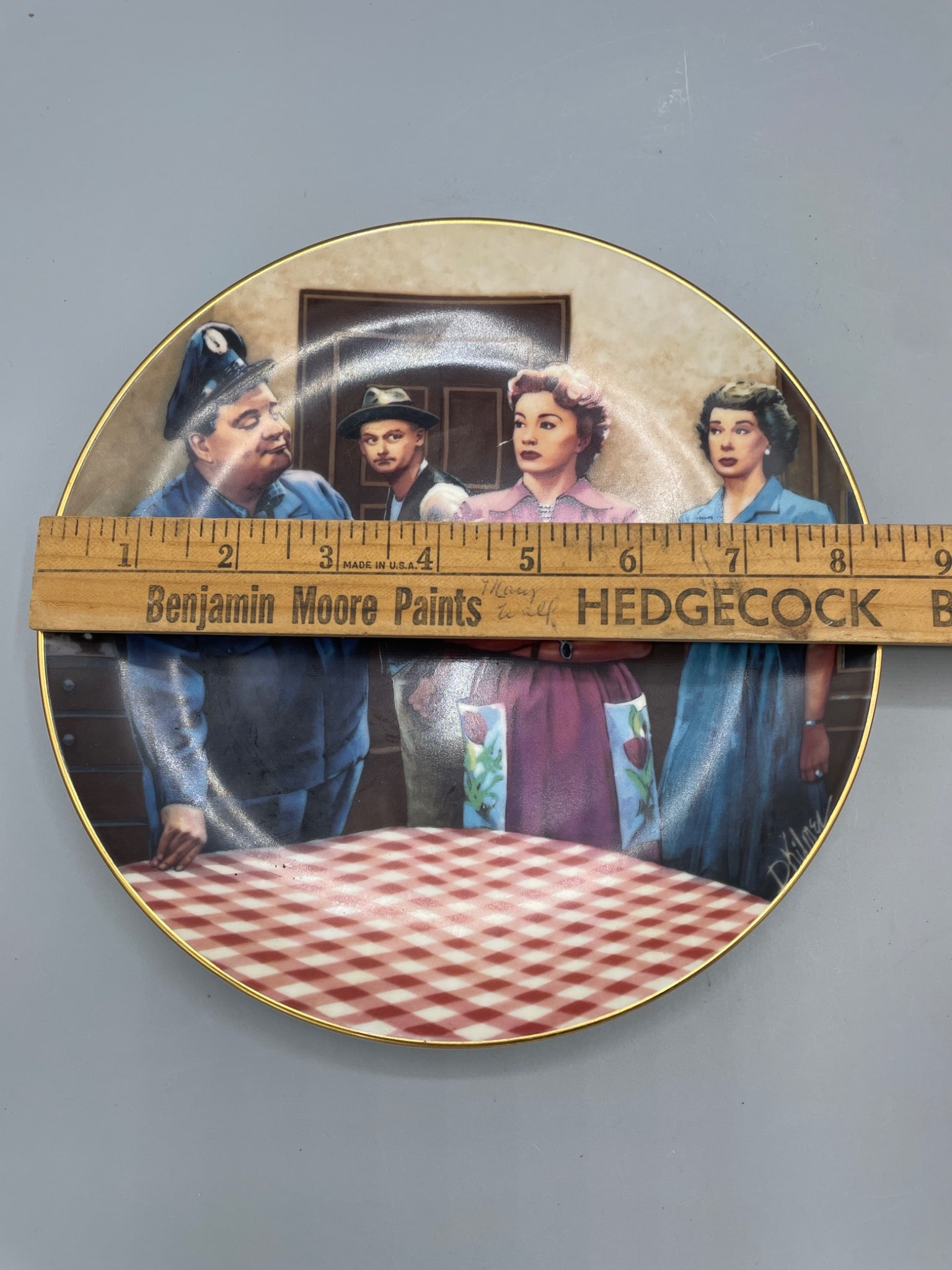 1987 The Honeymooners Collector Plate by Hamilton Collection - 5