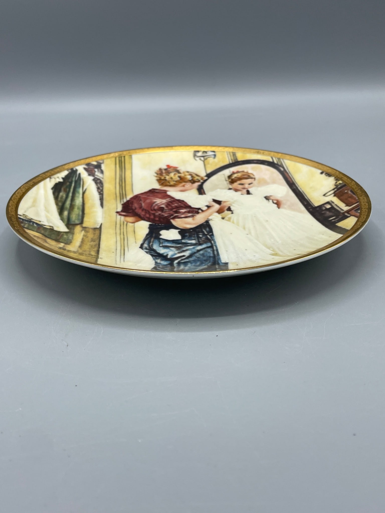 Norman Rockwell 'The Prom Dress' Collector Plate by Rose Valley China - 2