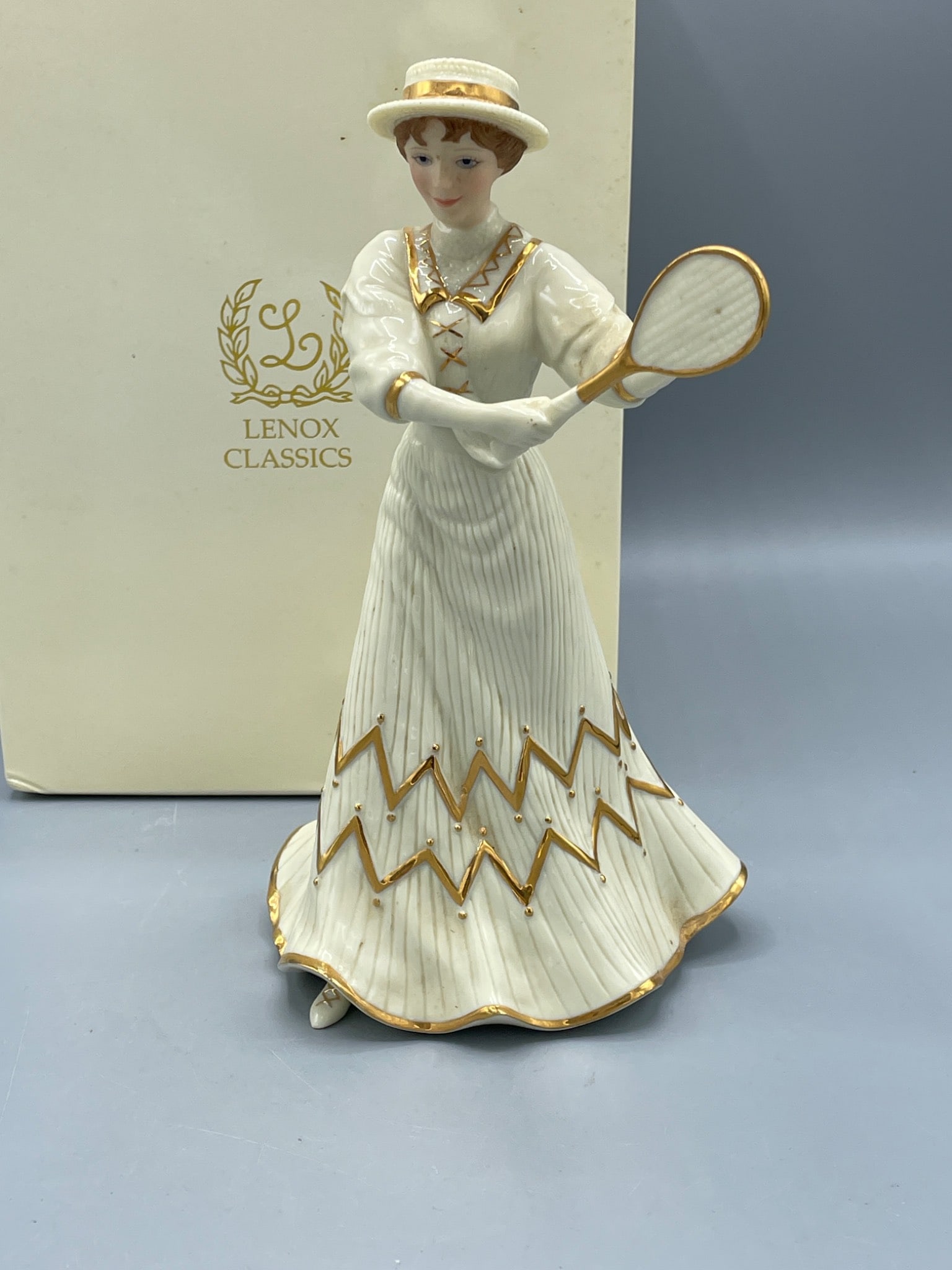 Lenox Classics 'Tennis At Traymore' Porcelain Figurine With Original Box - 2