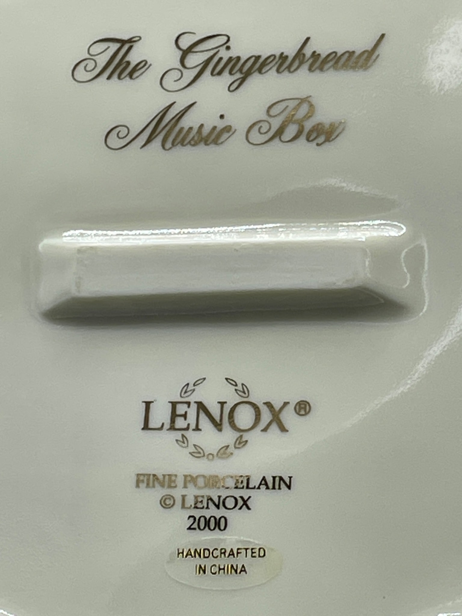 Lenox The Gingerbread Music Box, Handcrafted Porcelain, 2000 - 7