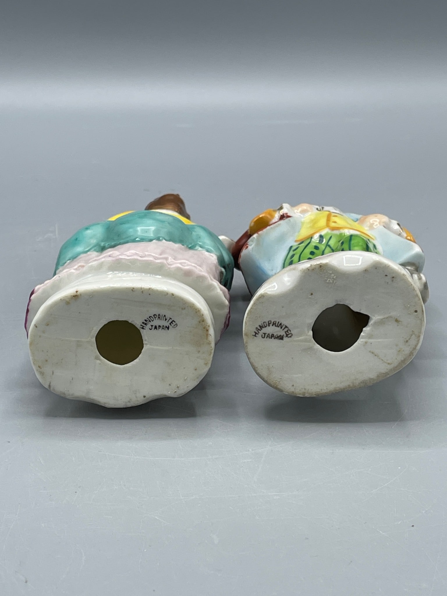 Handpainted Japan Ceramic Figurines Depicting 18th Century-Style Couple - 3