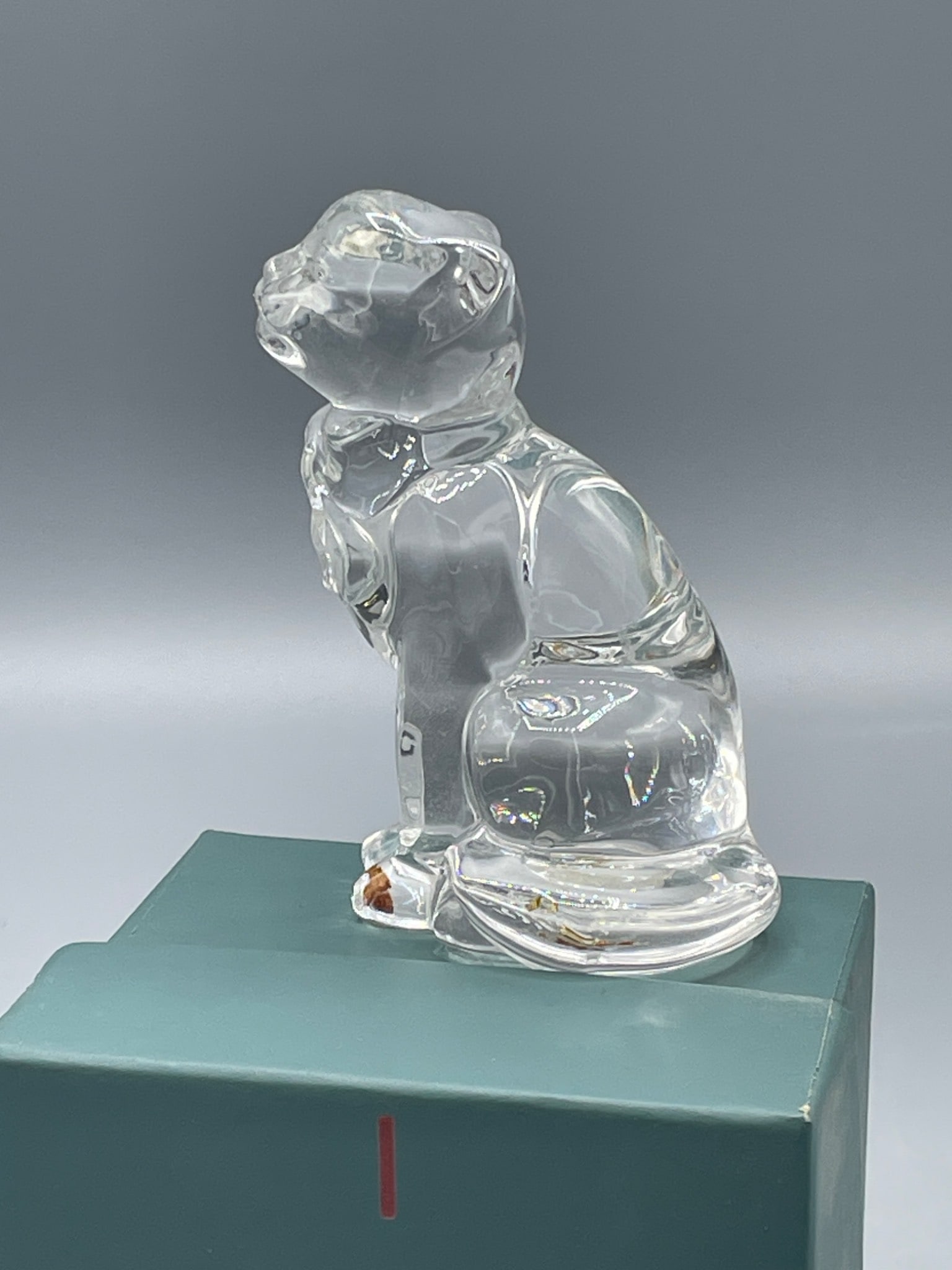 Lenox Fine Crystal Sitting Cat Figurine, Made in Germany - 5
