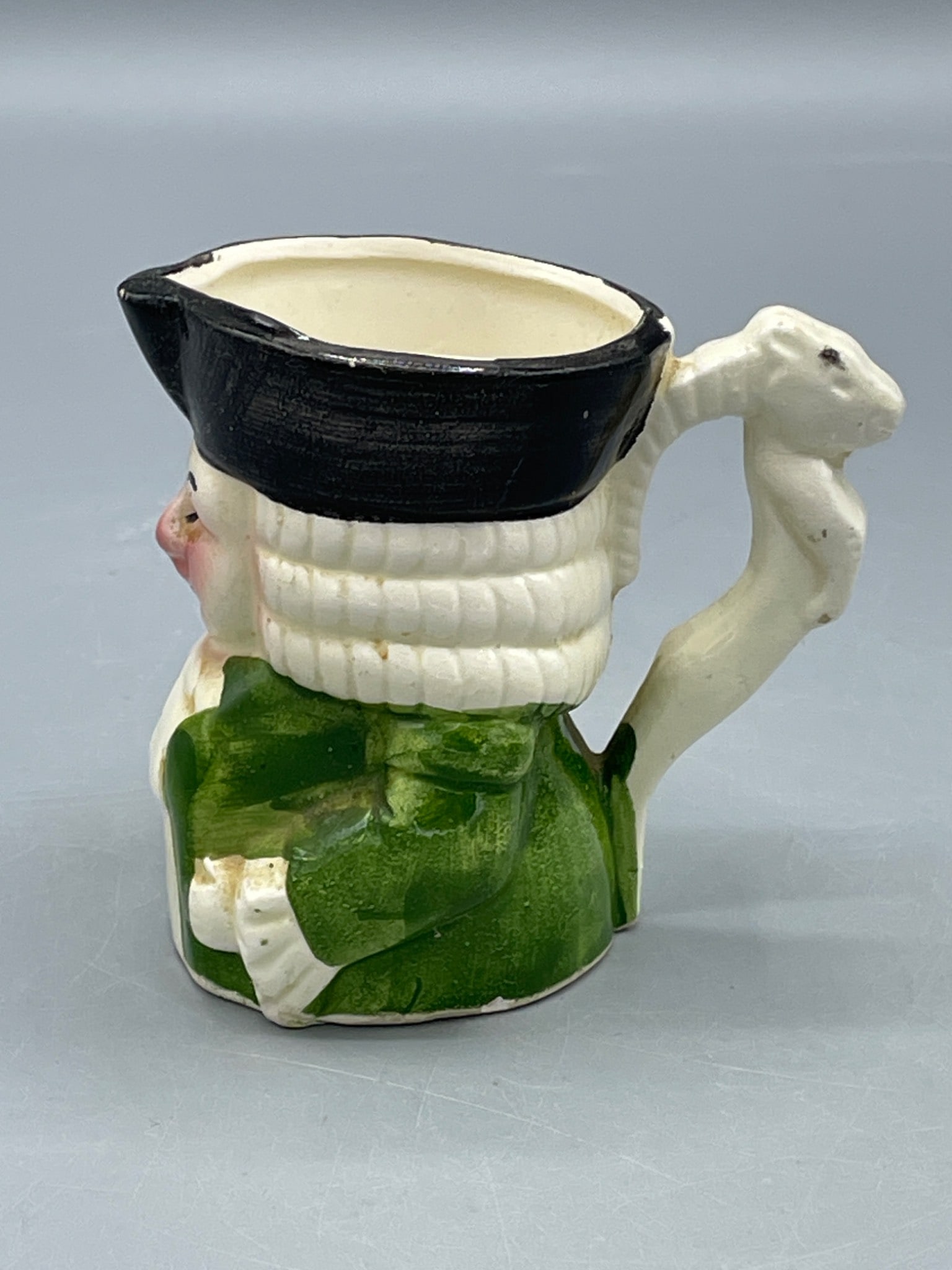Small Ceramic Creamer in the Shape of a Colonial Figure, Marked 'Japan' - 2