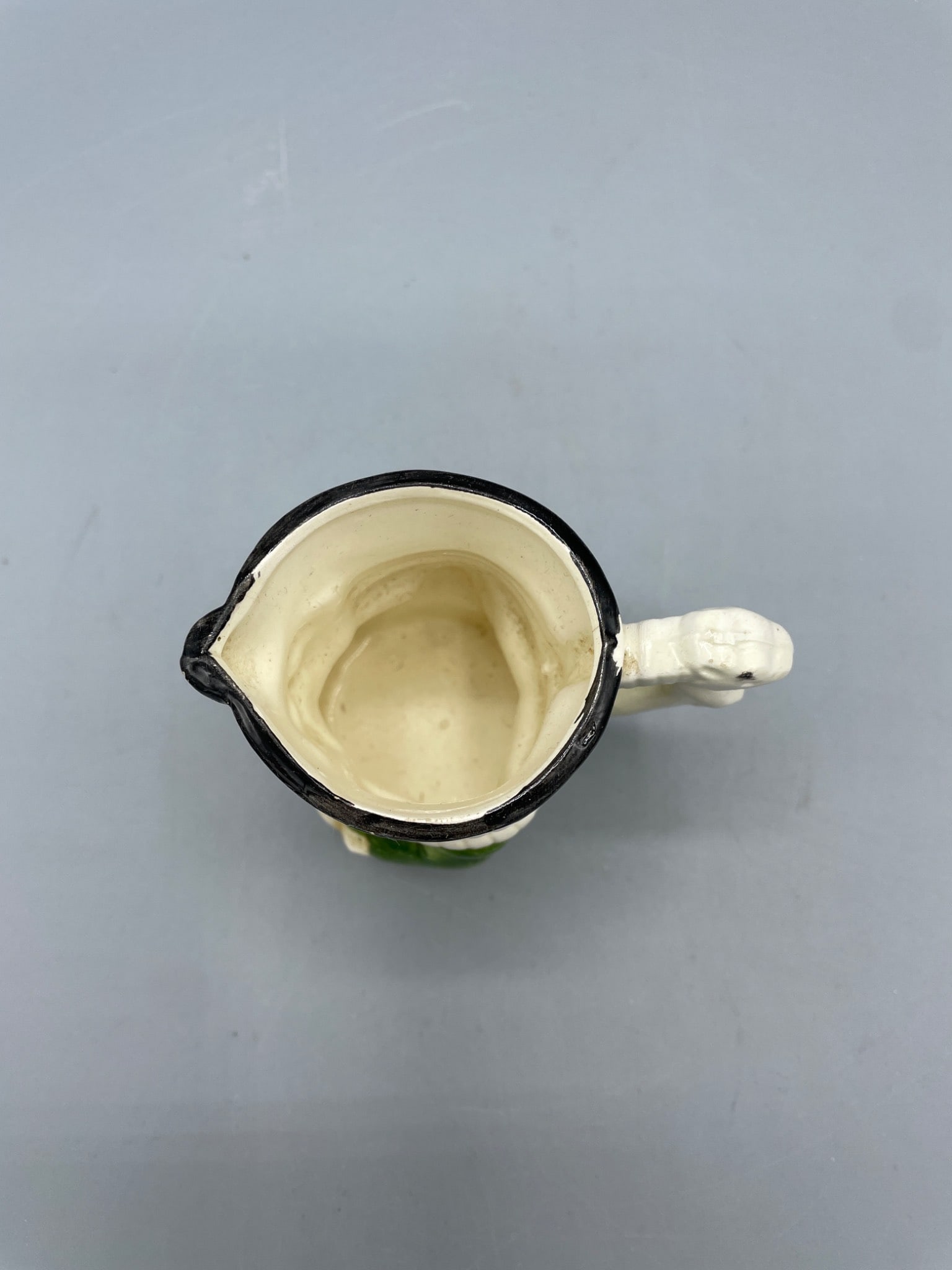 Small Ceramic Creamer in the Shape of a Colonial Figure, Marked 'Japan' - 3