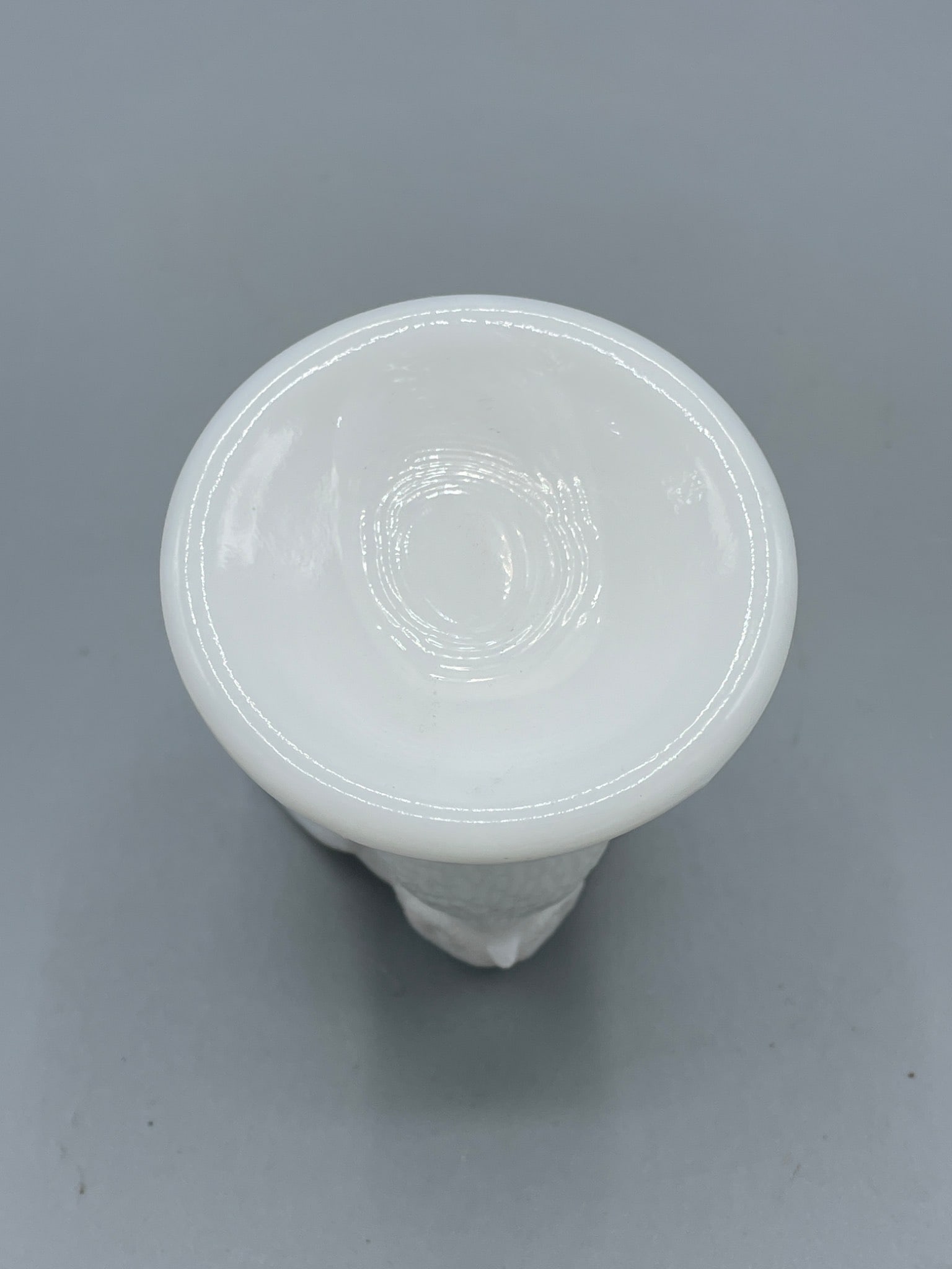 Westmoreland Glass Milk Glass Owl Figurine Toothpick Holder with Original Label - 5