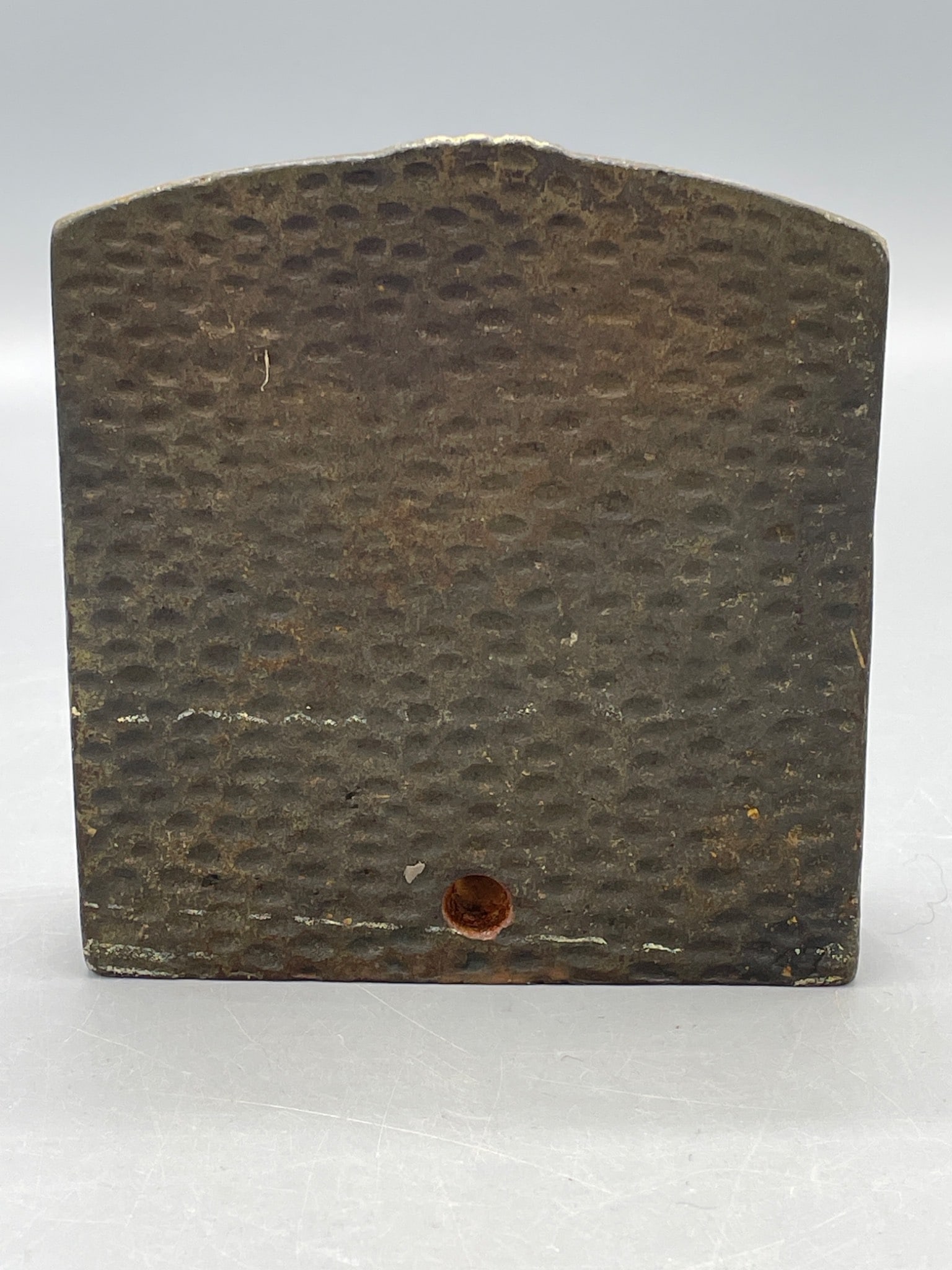 Cast Metal Bookend With Ship Design, Approximately 5 Inches Tall - 3
