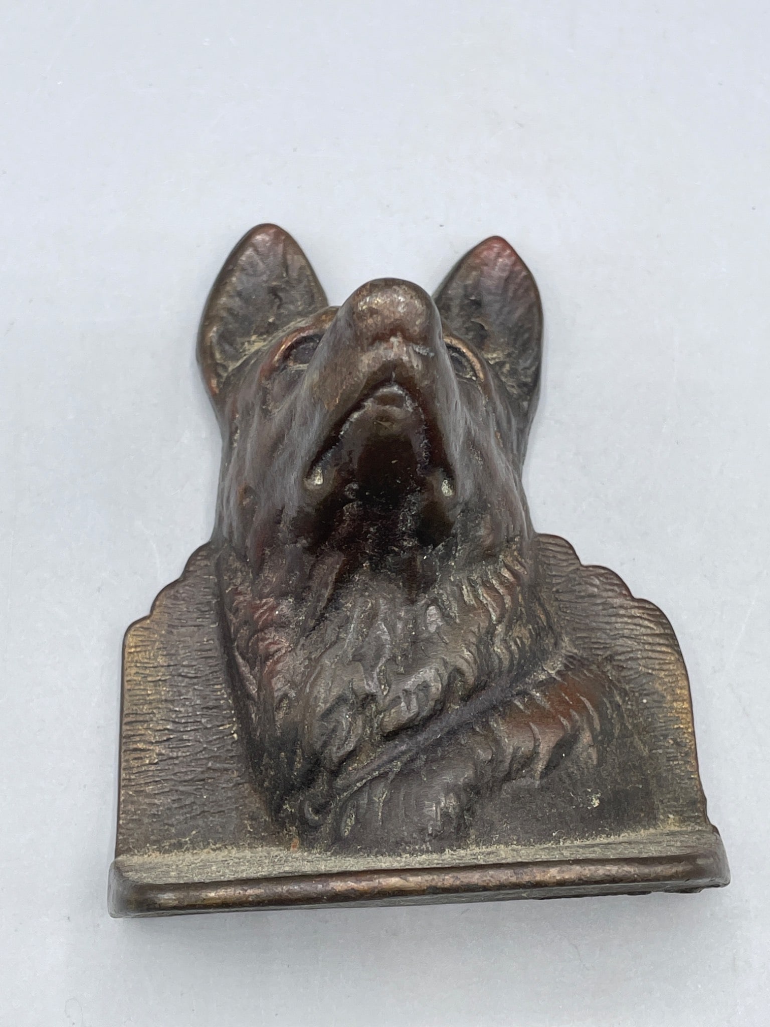 Cast Metal German Shepherd Dog Bookend or door stop - 4