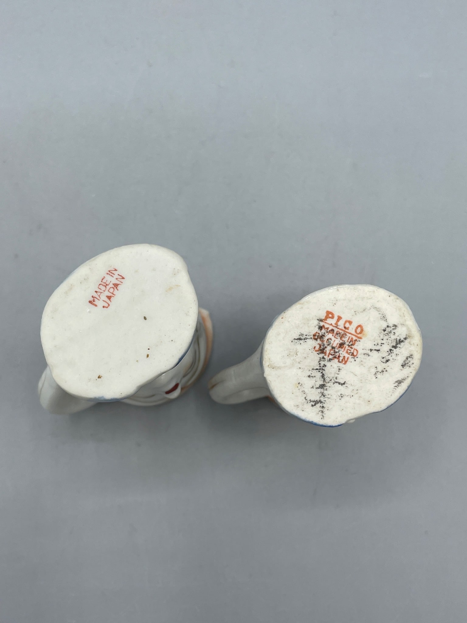 Small Ceramic Pitchers Marked 'Made in Japan' - 4