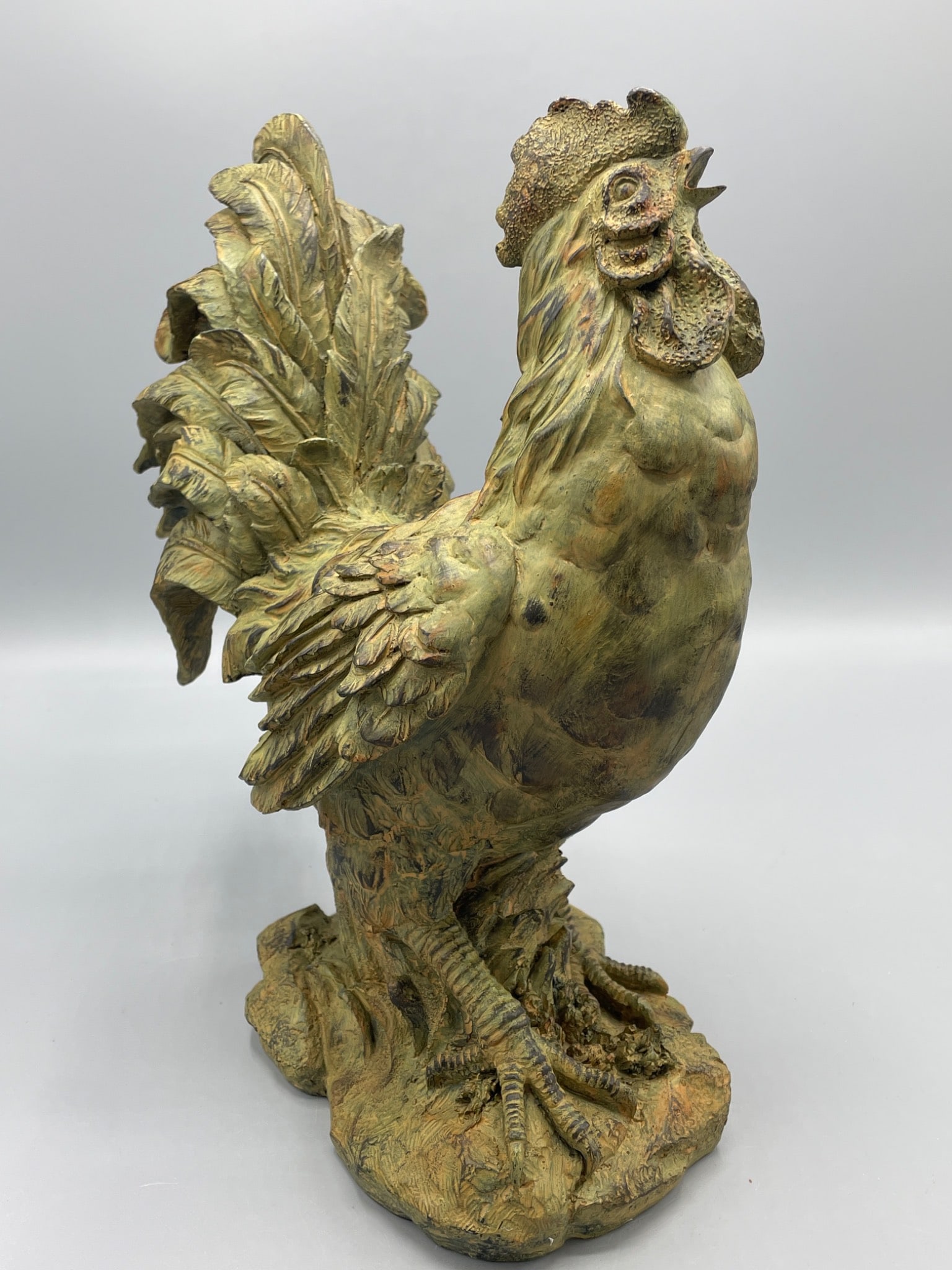 Ceramic Rooster Figurine by Expo, Approximately 12 Inches Tall - 4