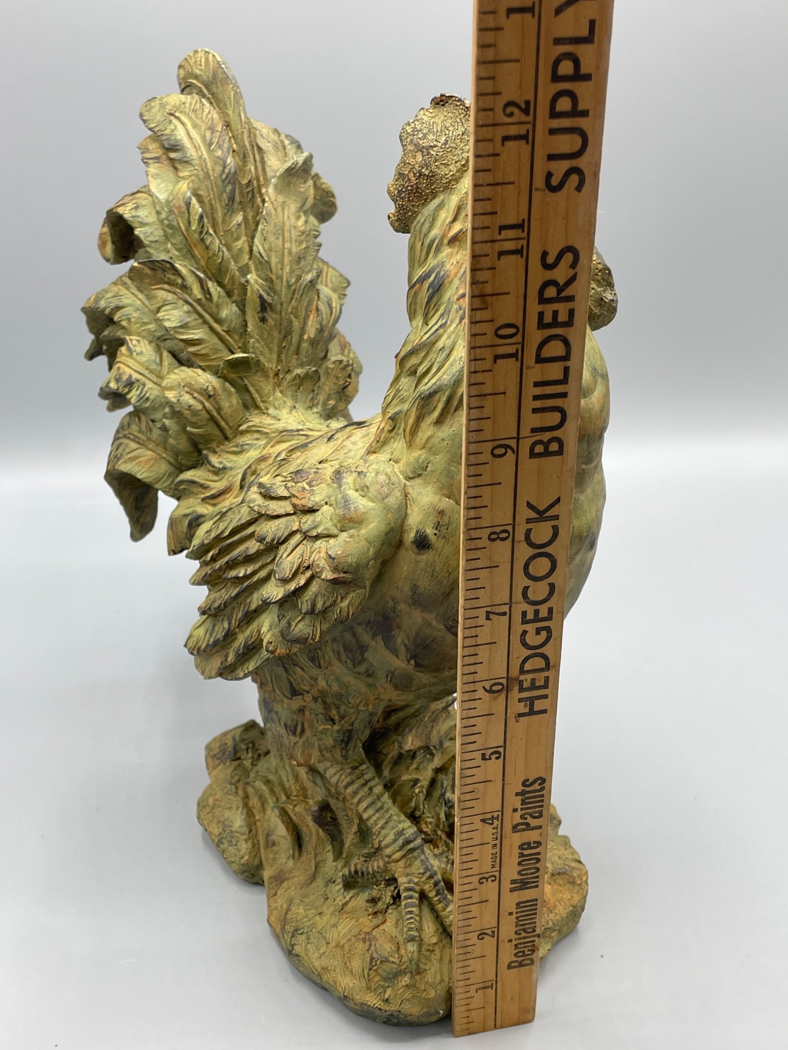 Ceramic Rooster Figurine by Expo, Approximately 12 Inches Tall - 5