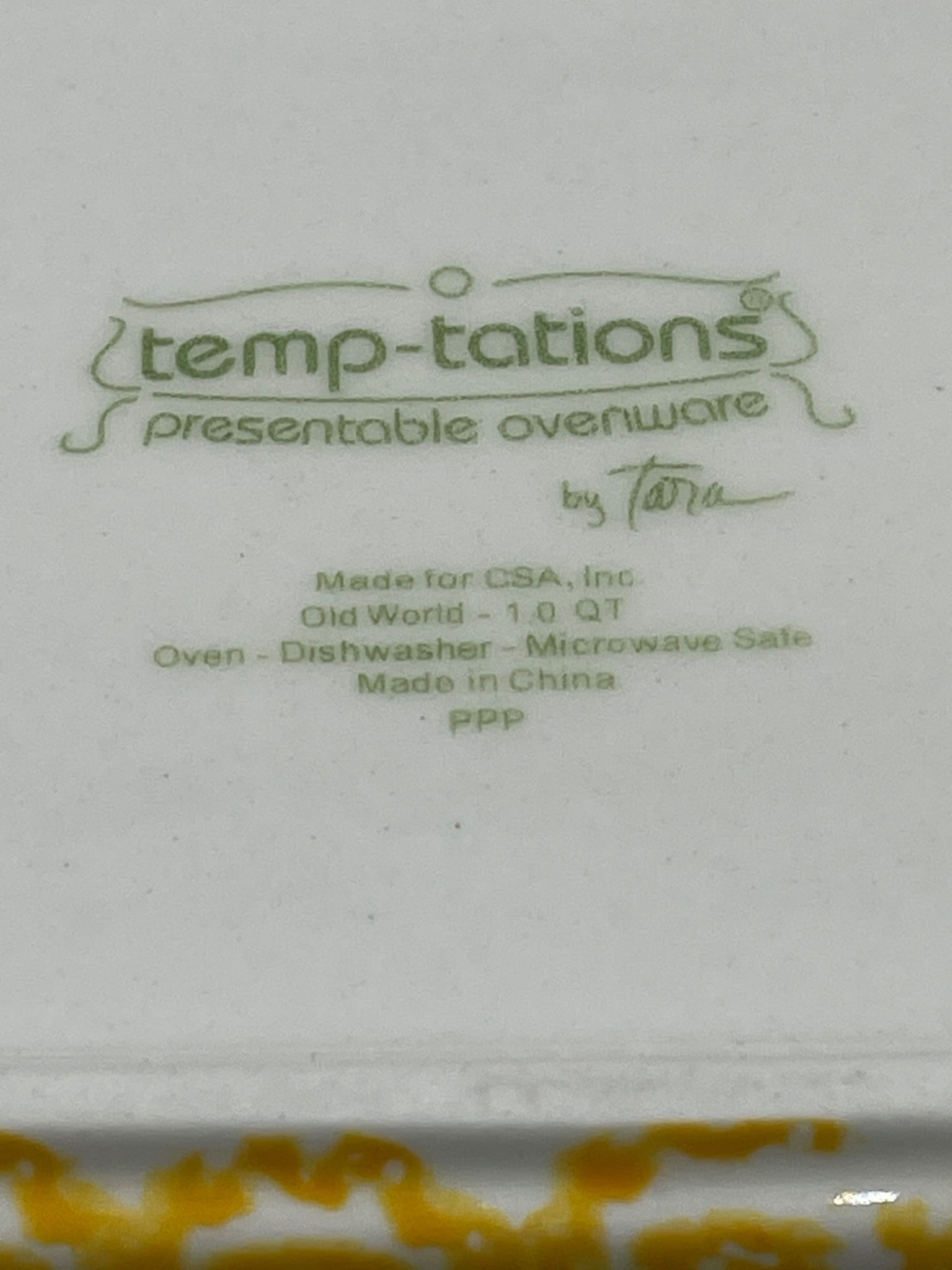 Temp-tations Presentable Ovenware Old World 1.0 QT Baking Dish - 5