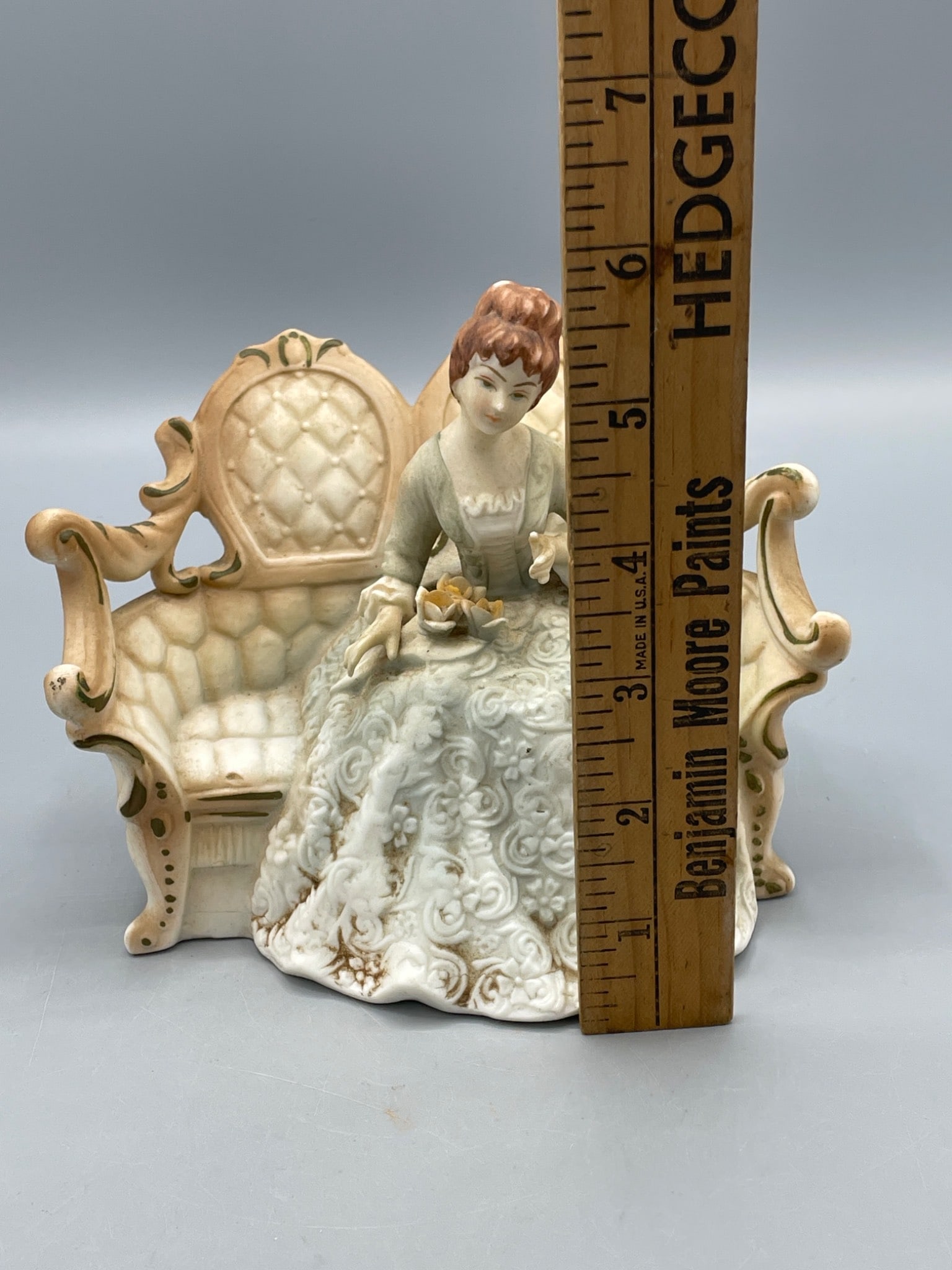 Porcelain Figurine of Woman Seated on Sofa, Model No. 7933 - 6