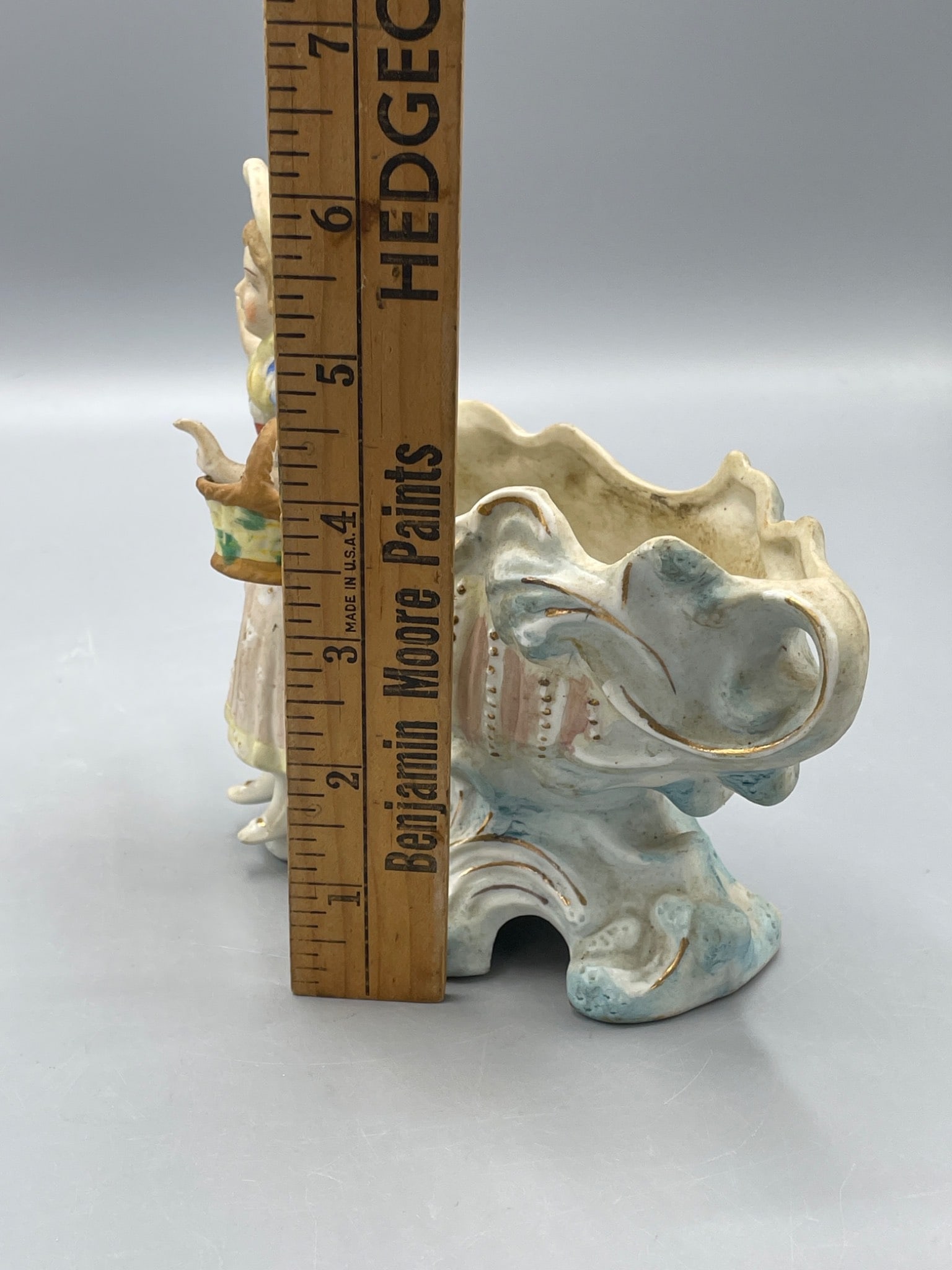 Ceramic Figurine-Style Dish with Woman Figure, Marked Japan - 6