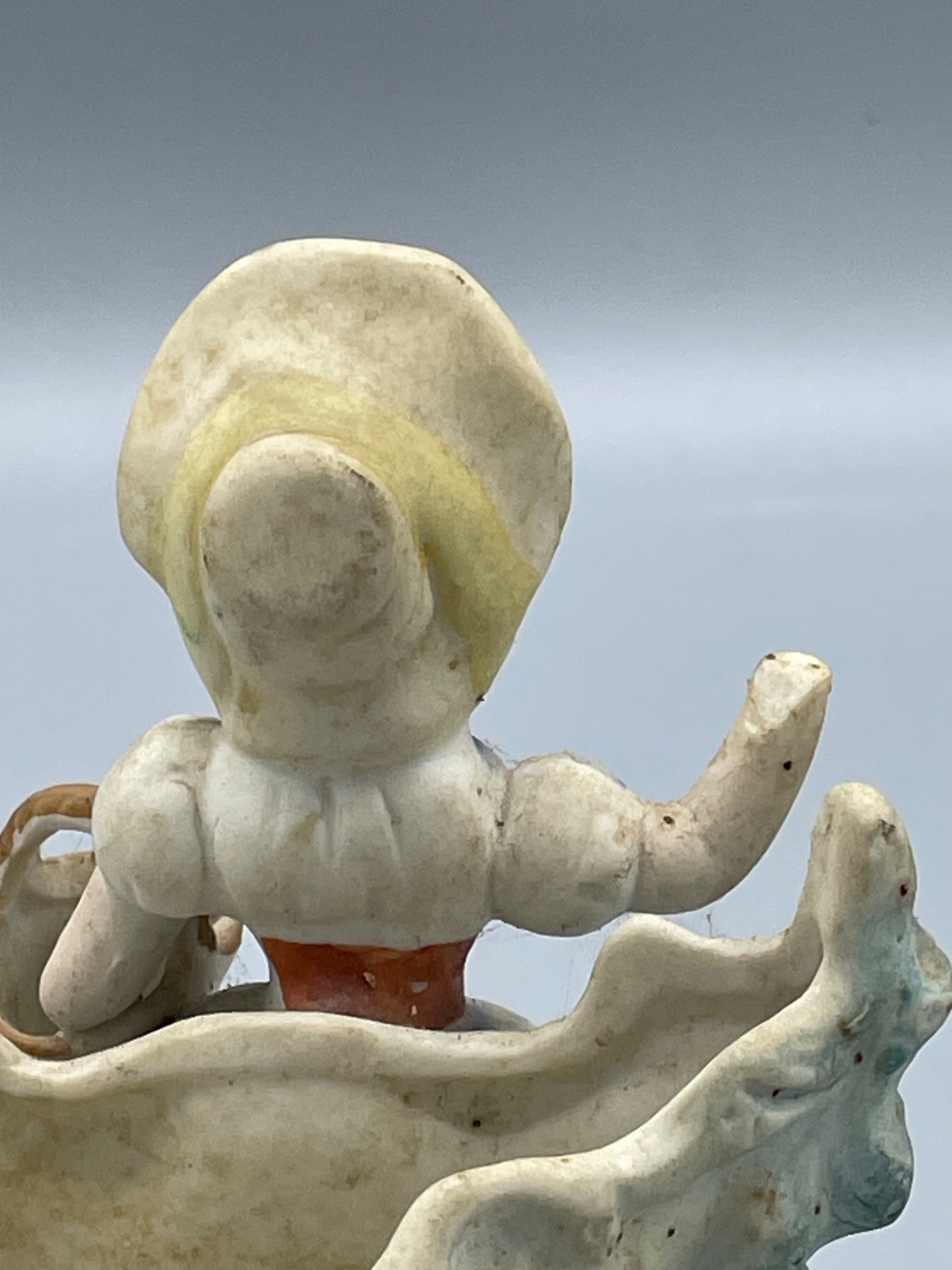 Ceramic Figurine-Style Dish with Woman Figure, Marked Japan - 7