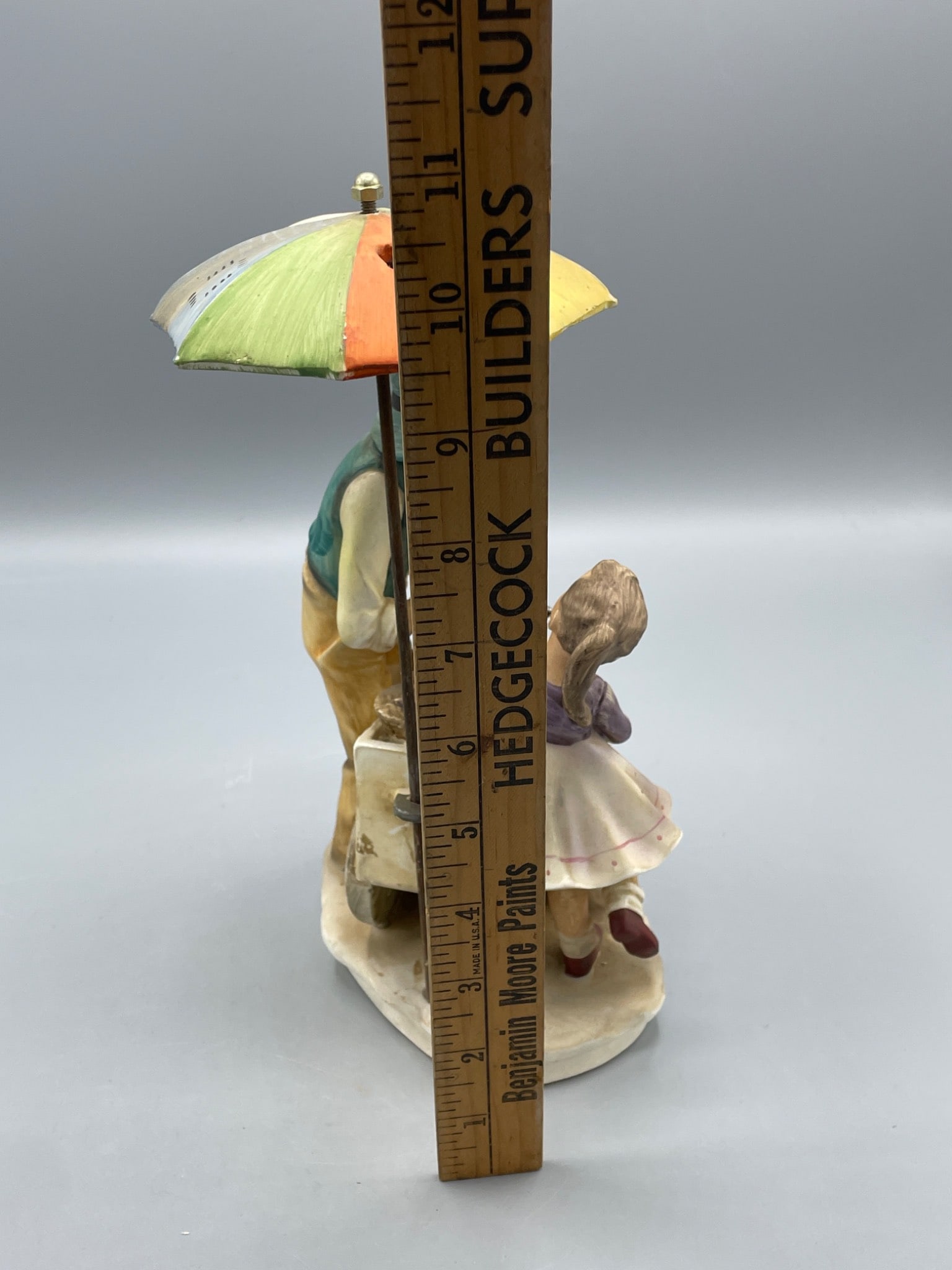 Norleans Japan Ceramic Figurine with Umbrella and Child, Approx. 9 Inches - 7