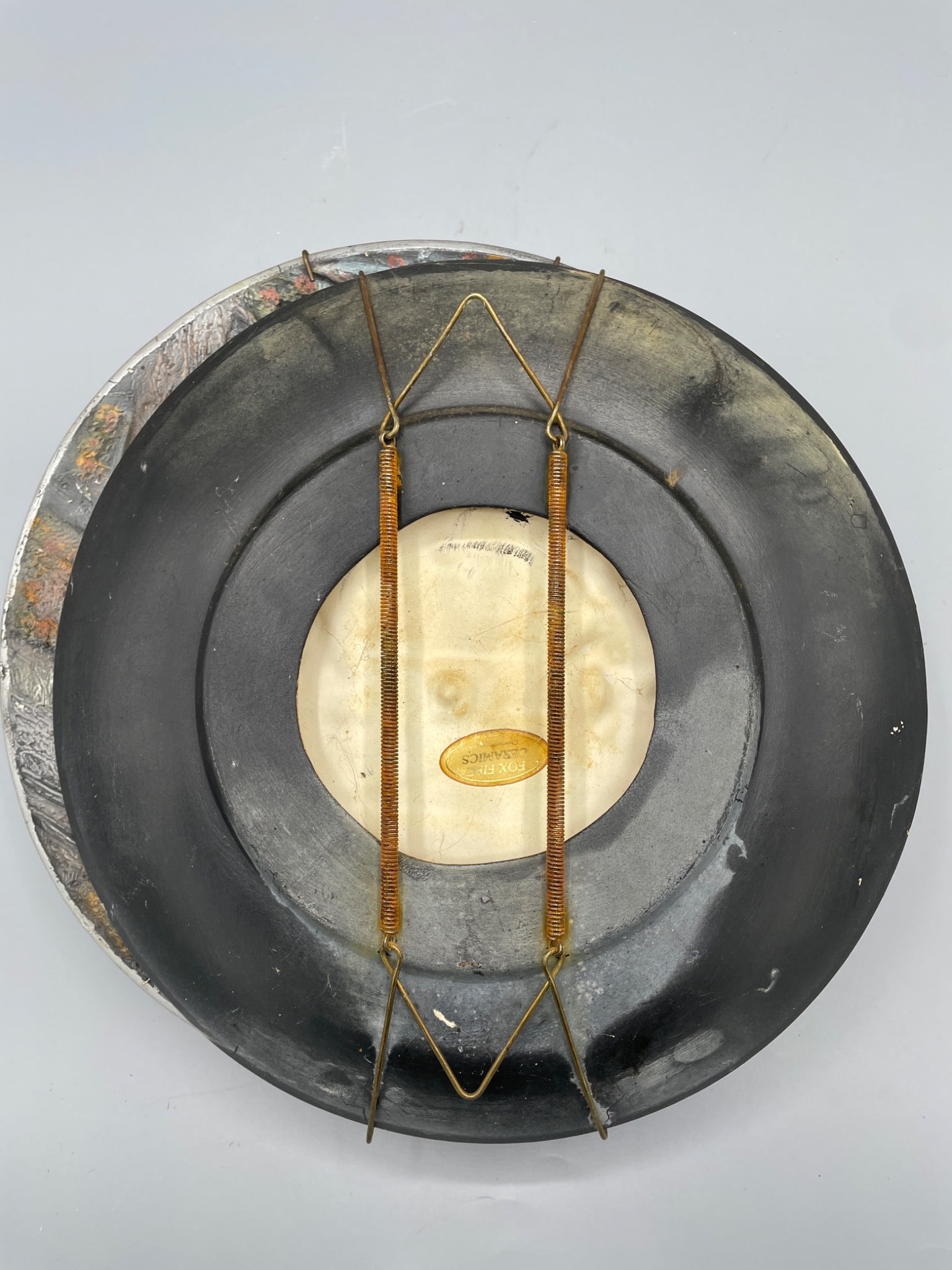 4 Wall-Hanging Decorative Plates with Rural Scenes - 7