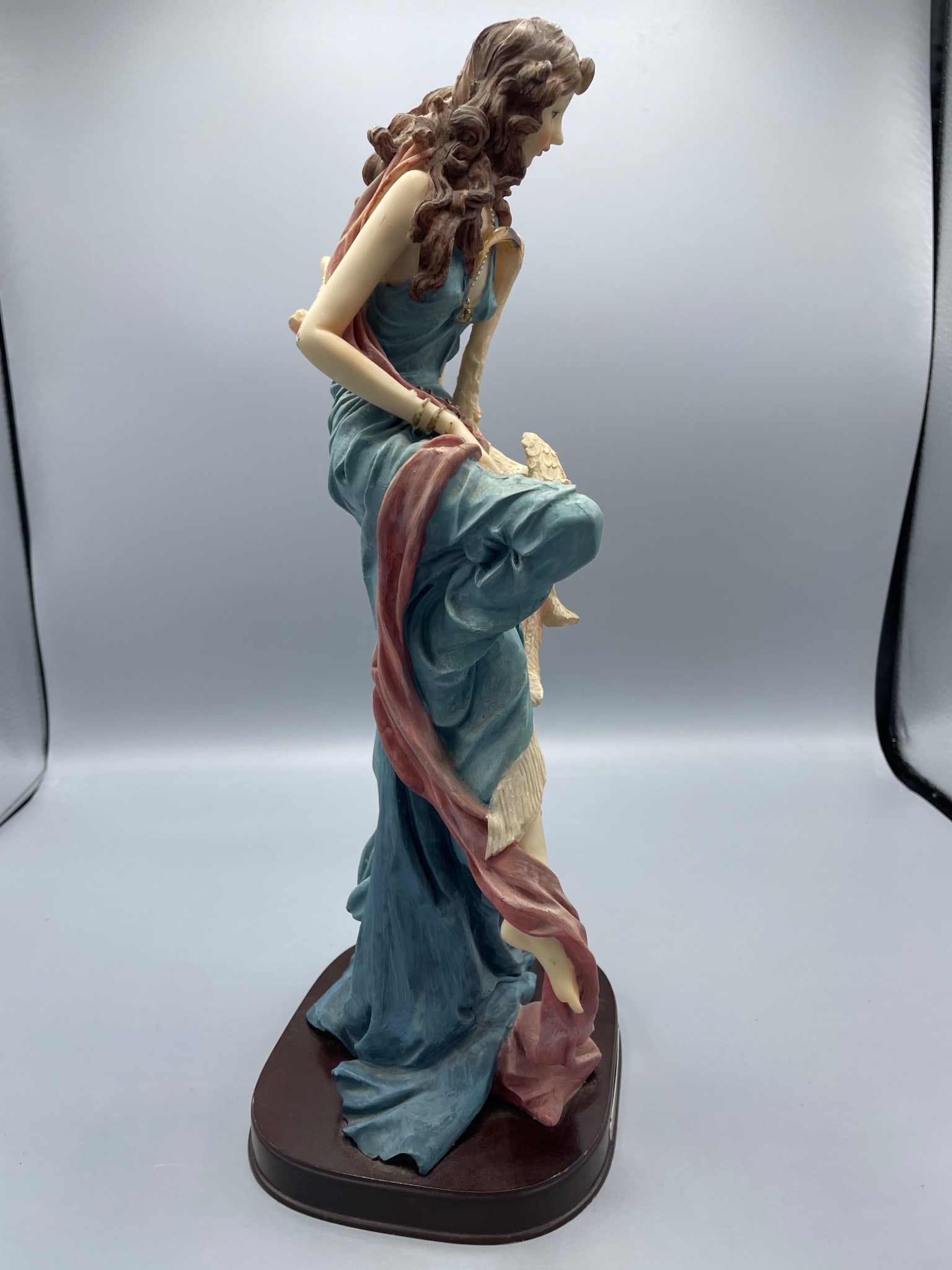 MRRS Figurine of Woman with Crane, Made in China, Approx. 14 Inches - 4
