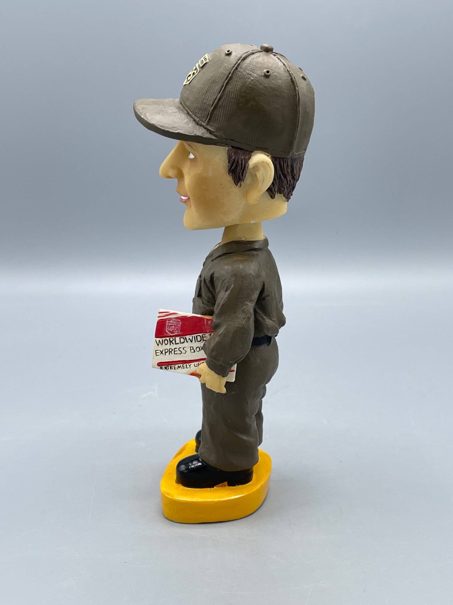 UPS Bobble Head Figurine with Base Label Markings - 2