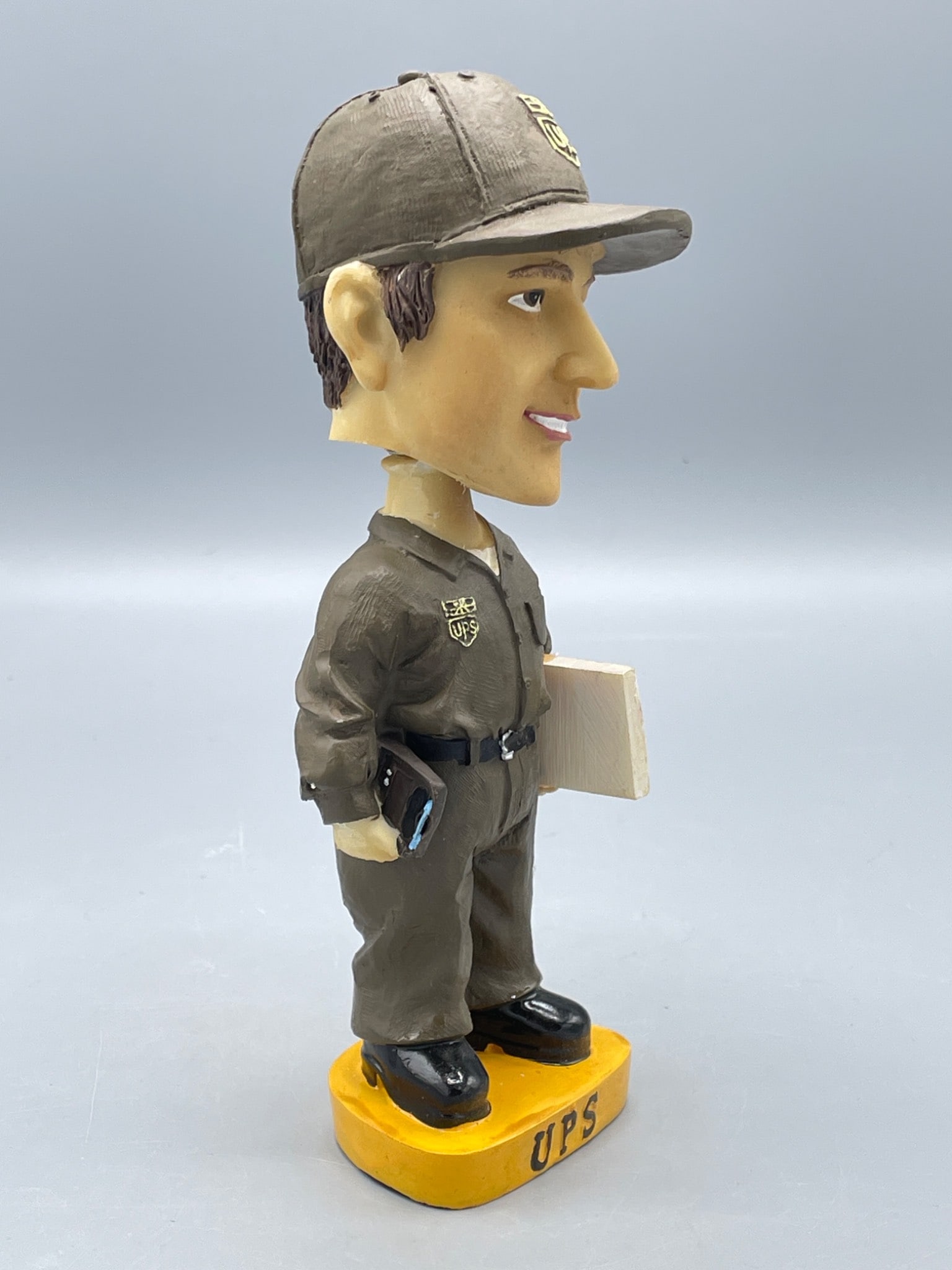 UPS Bobble Head Figurine with Base Label Markings - 4