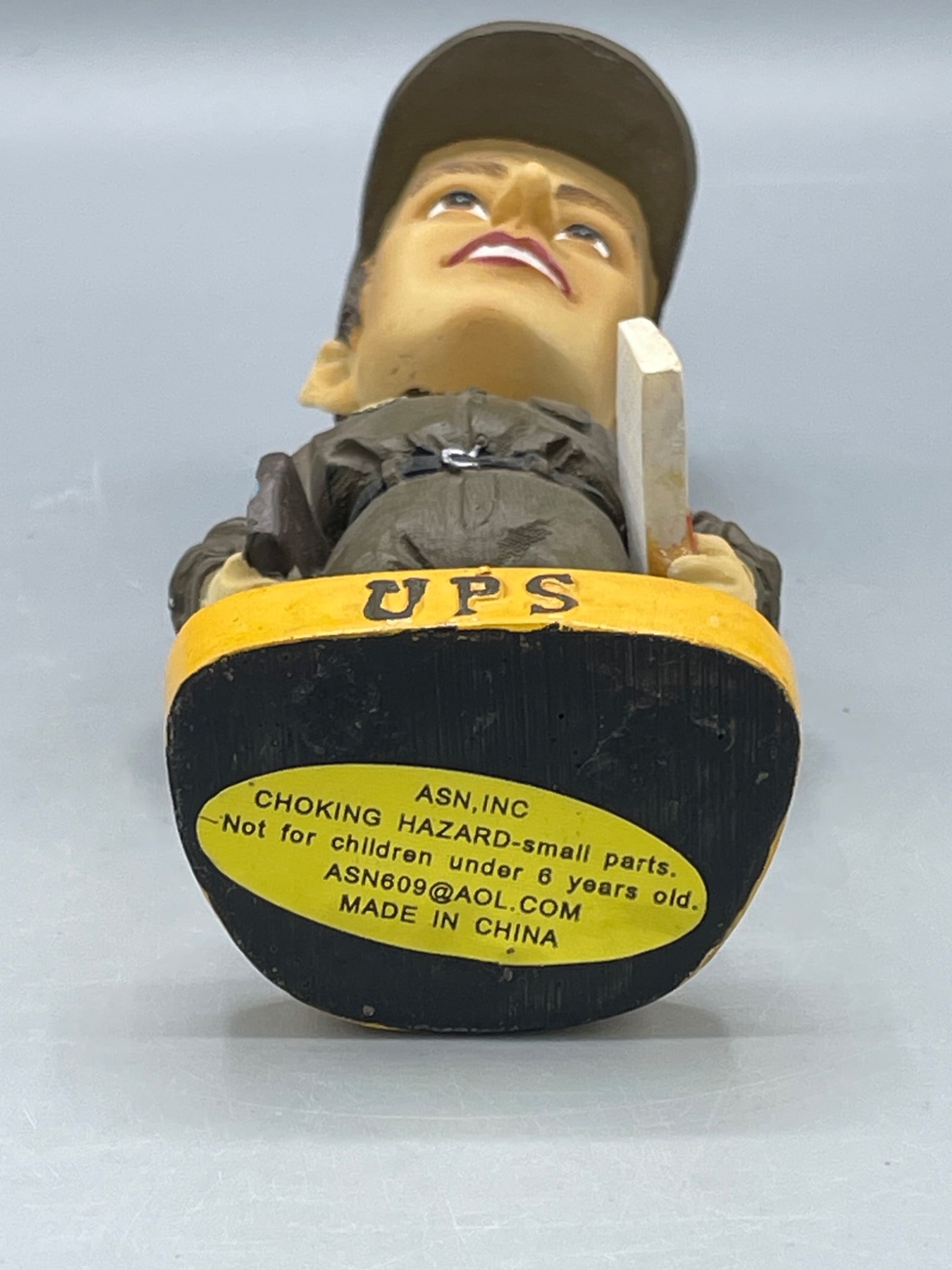 UPS Bobble Head Figurine with Base Label Markings - 5