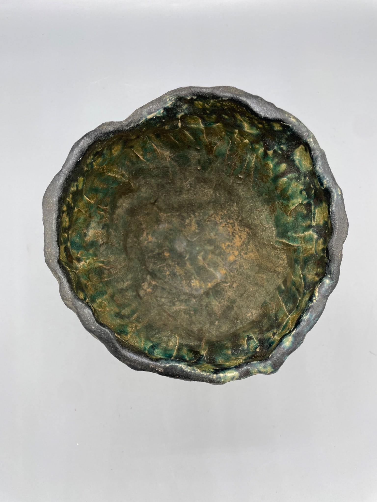 Handcrafted Ceramic Vessel with Iridescent Glaze - 3