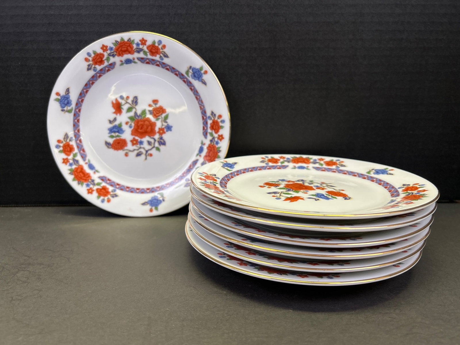 8 Crown Ming Fine China Salad Plates, The Regent Collection, Model C-144 - 2