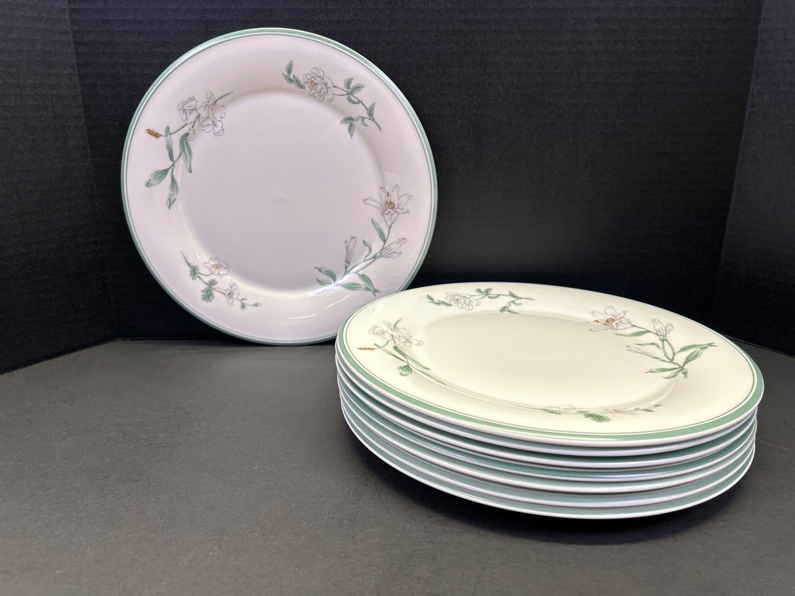 8 Gorham Town & Country Fine China 'Melrose' Dinner Plates - 2