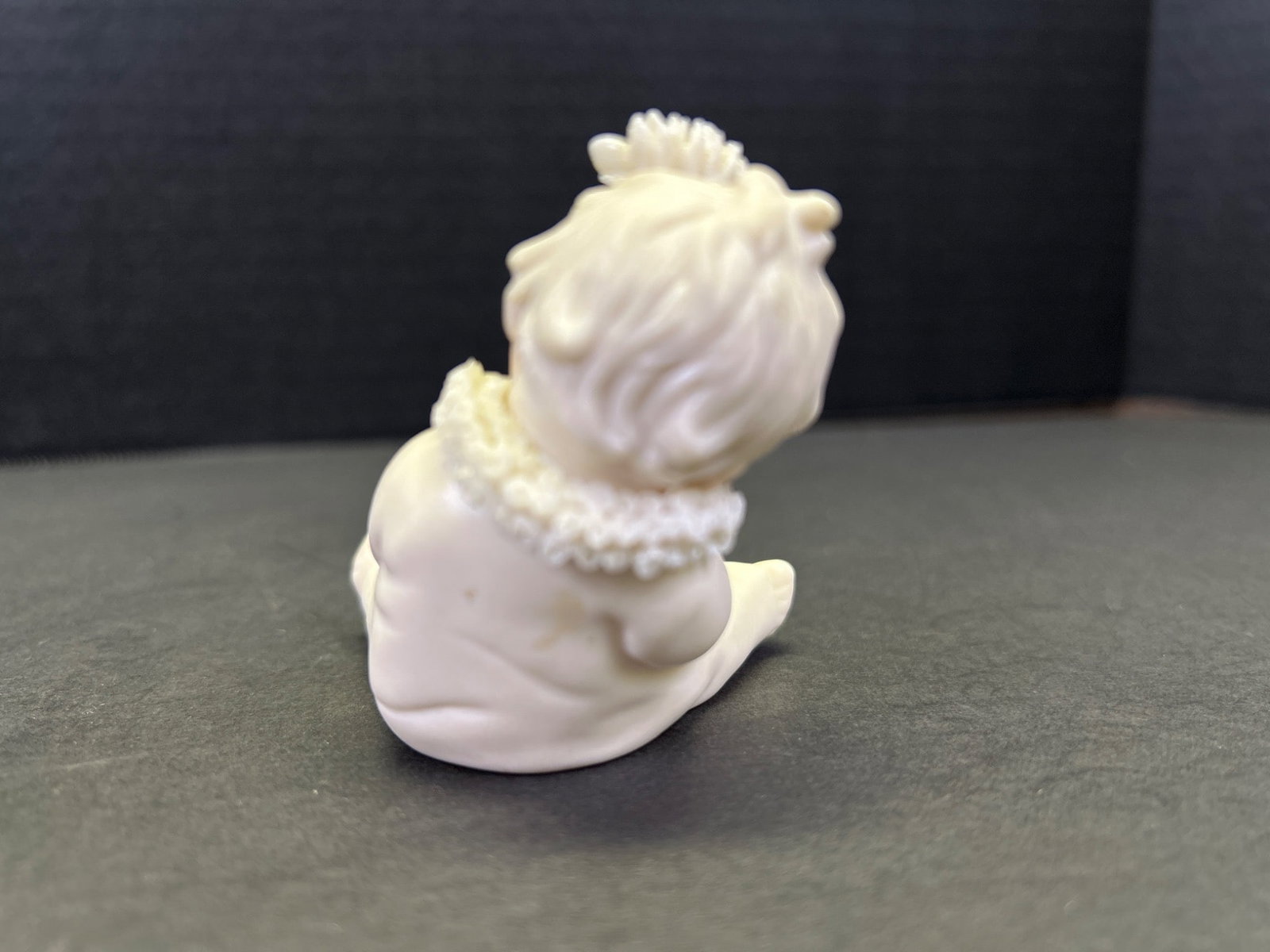 Porcelain Baby Figurine and Three Floral Thimbles Set - 4