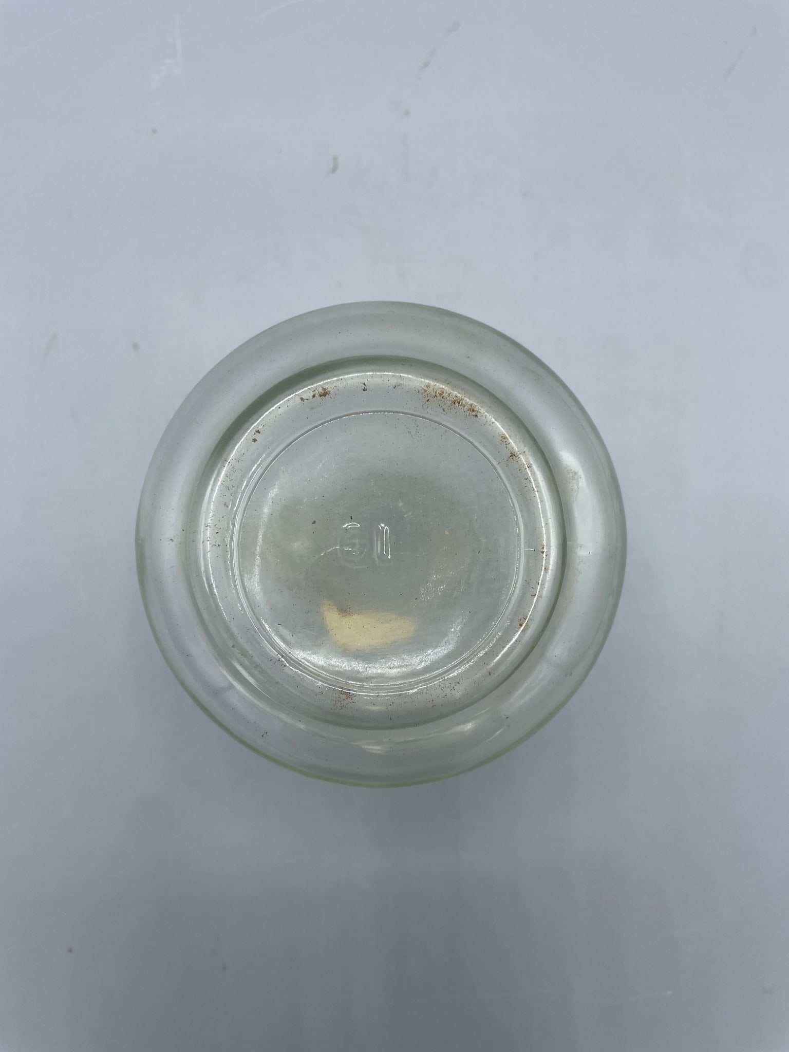 Small Clear Glass Decanter with Handle and Stopper - 3