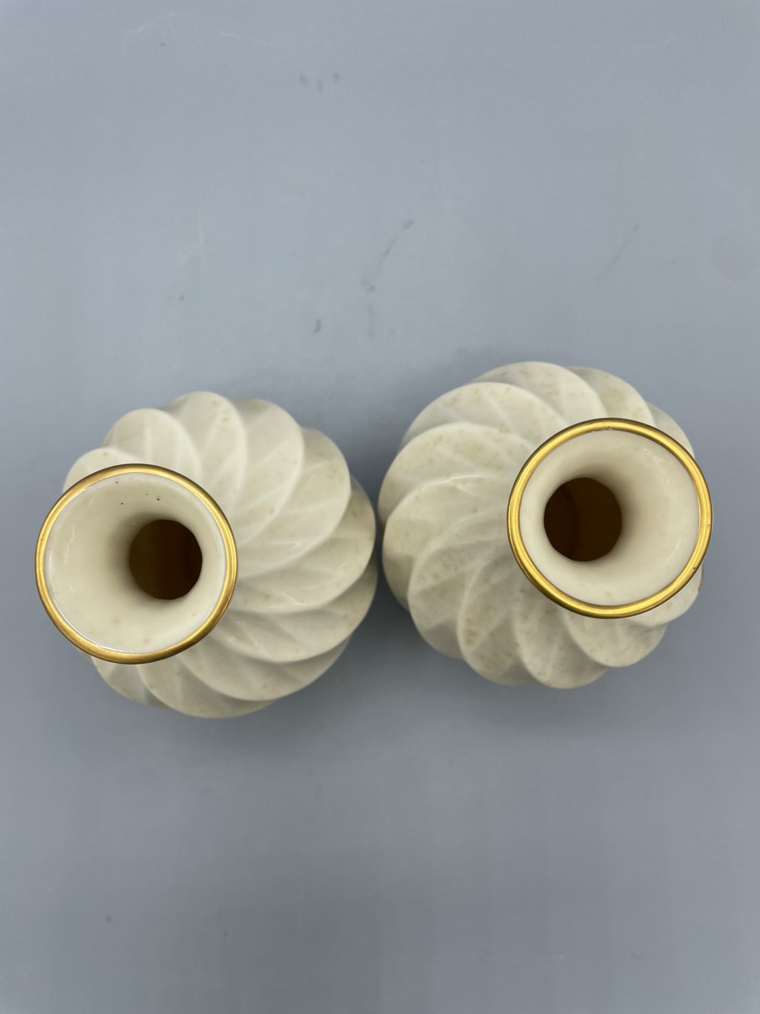 Lenox Swirl Bud Vases with 24K Gold Decoration - 3