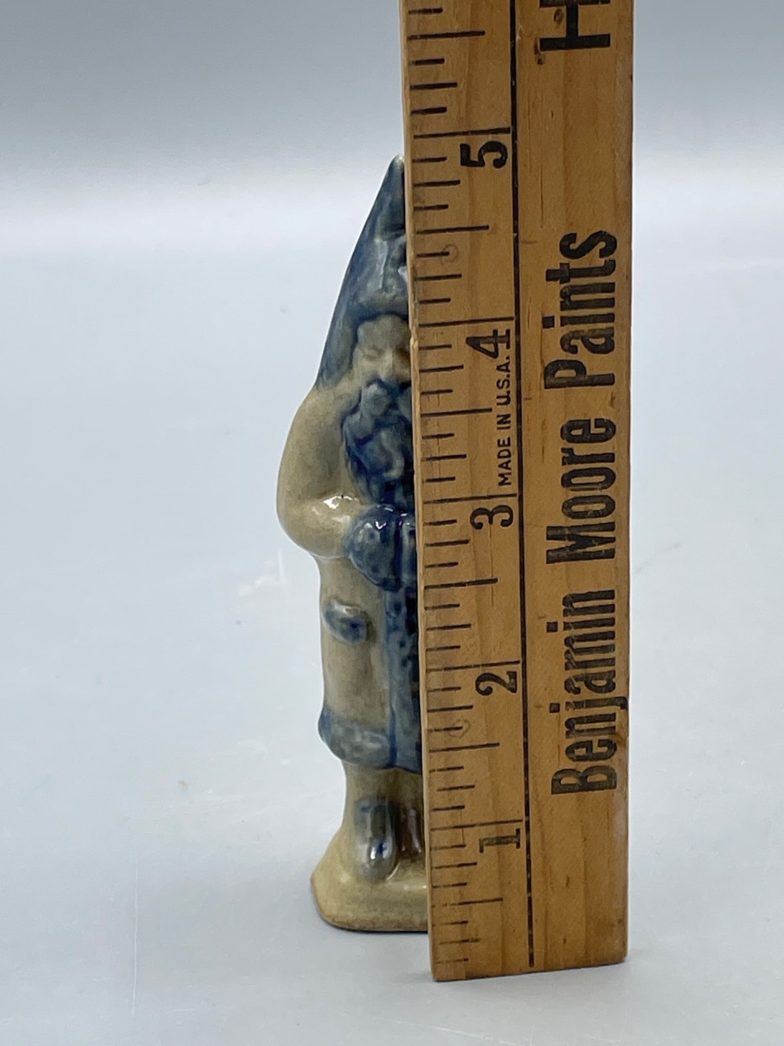 Ceramic Figurine with Blue Glaze, Marked â€˜1924 BSPâ€™ - 4