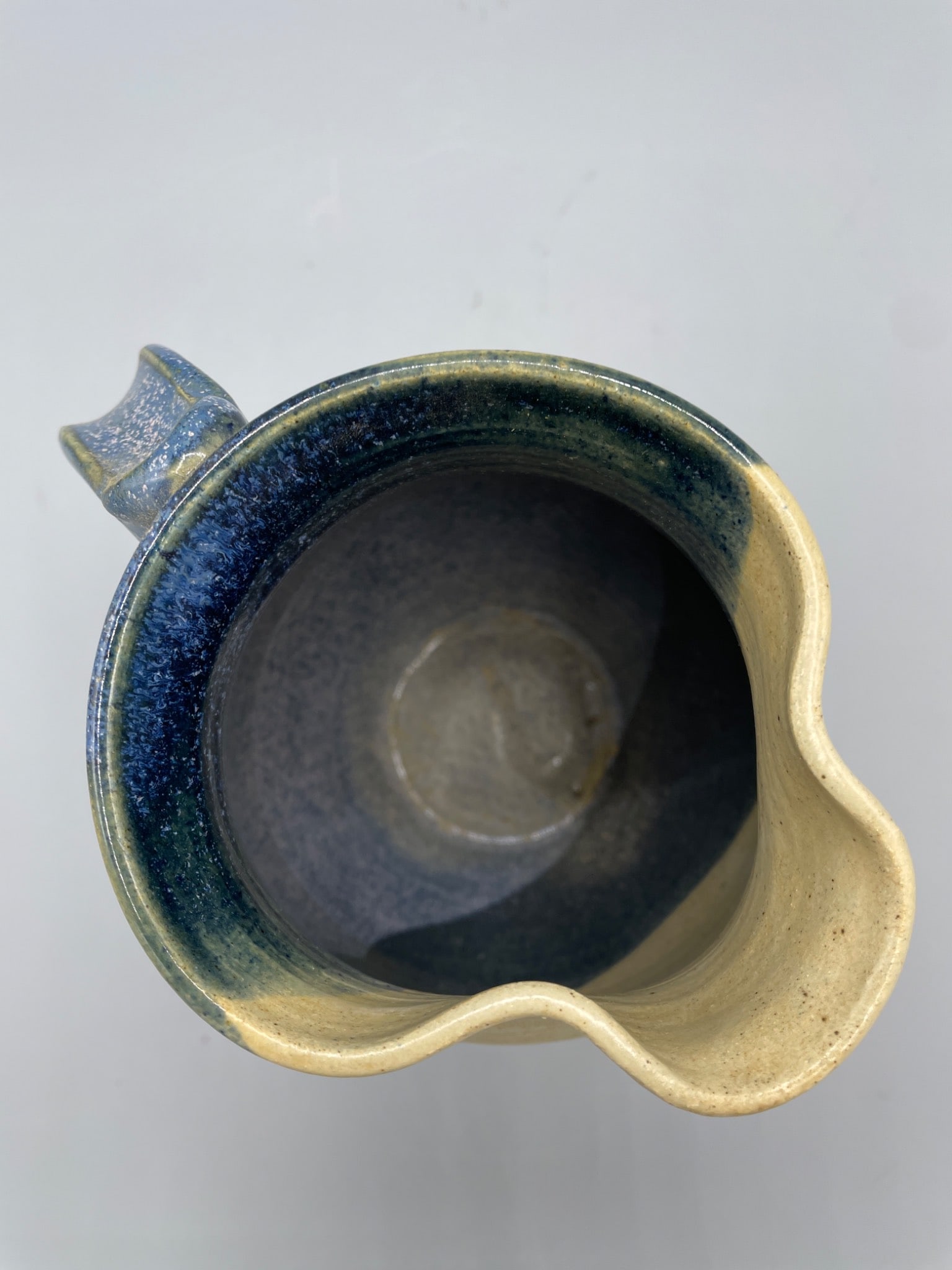 Handcrafted Ceramic Pitcher by Hannahâ€™s Pottery with Leaf Motif - 3