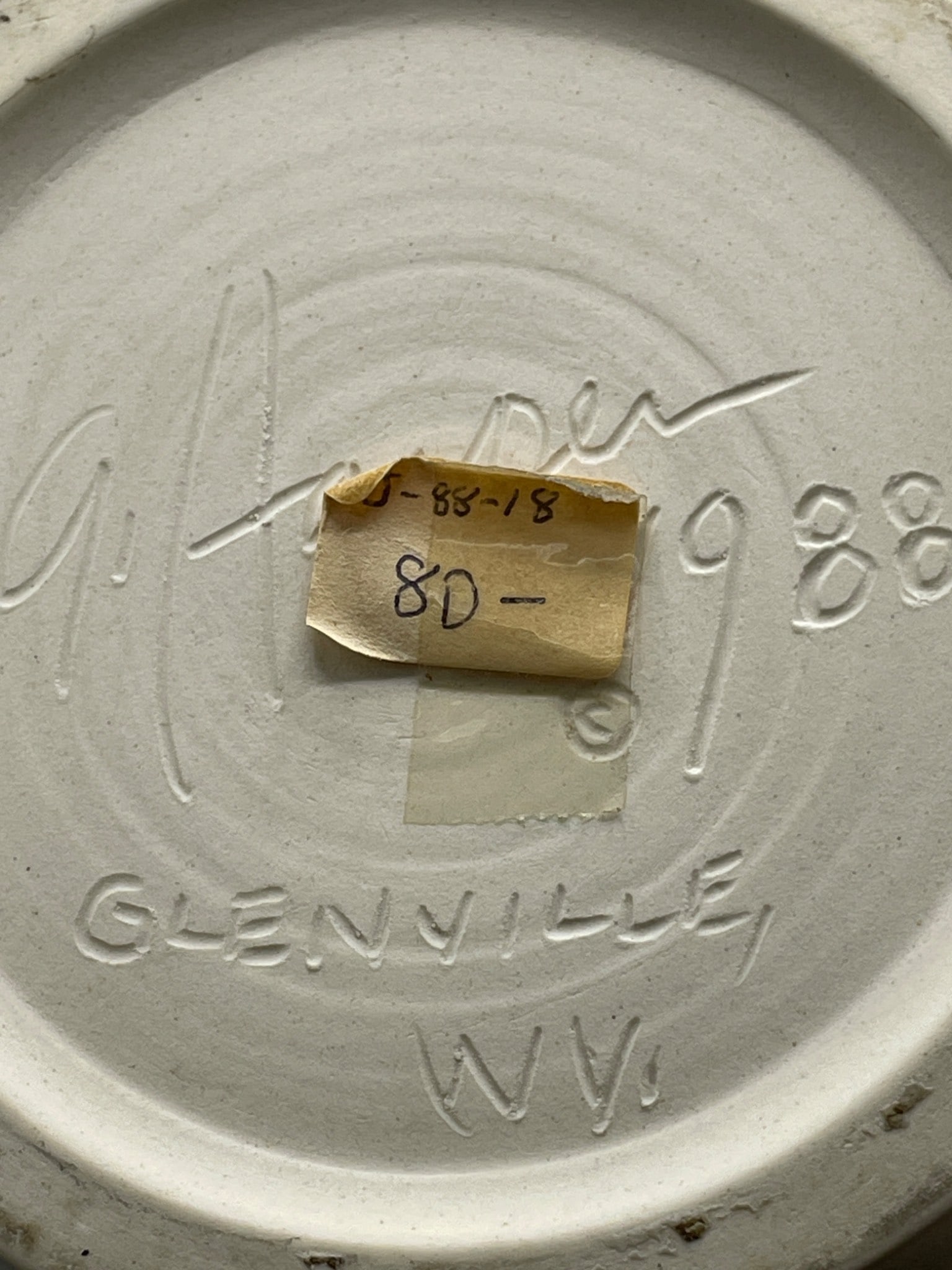 Pottery by George Harper, Greenville, West Virginia, Signed and Dated 1988 - 7