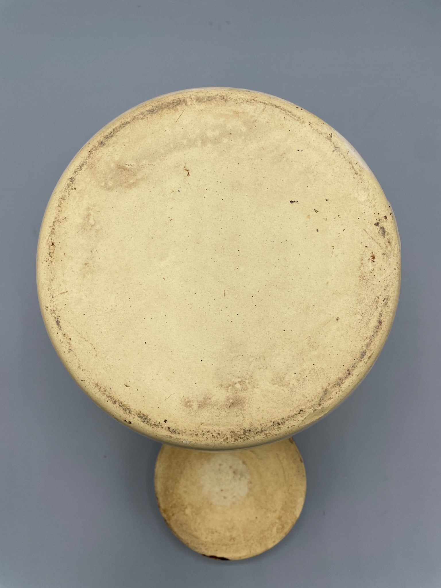 Two-Gallon Stoneware Crock With Lid and Crown Stamp, Marked â€˜USAâ€͐ - 4