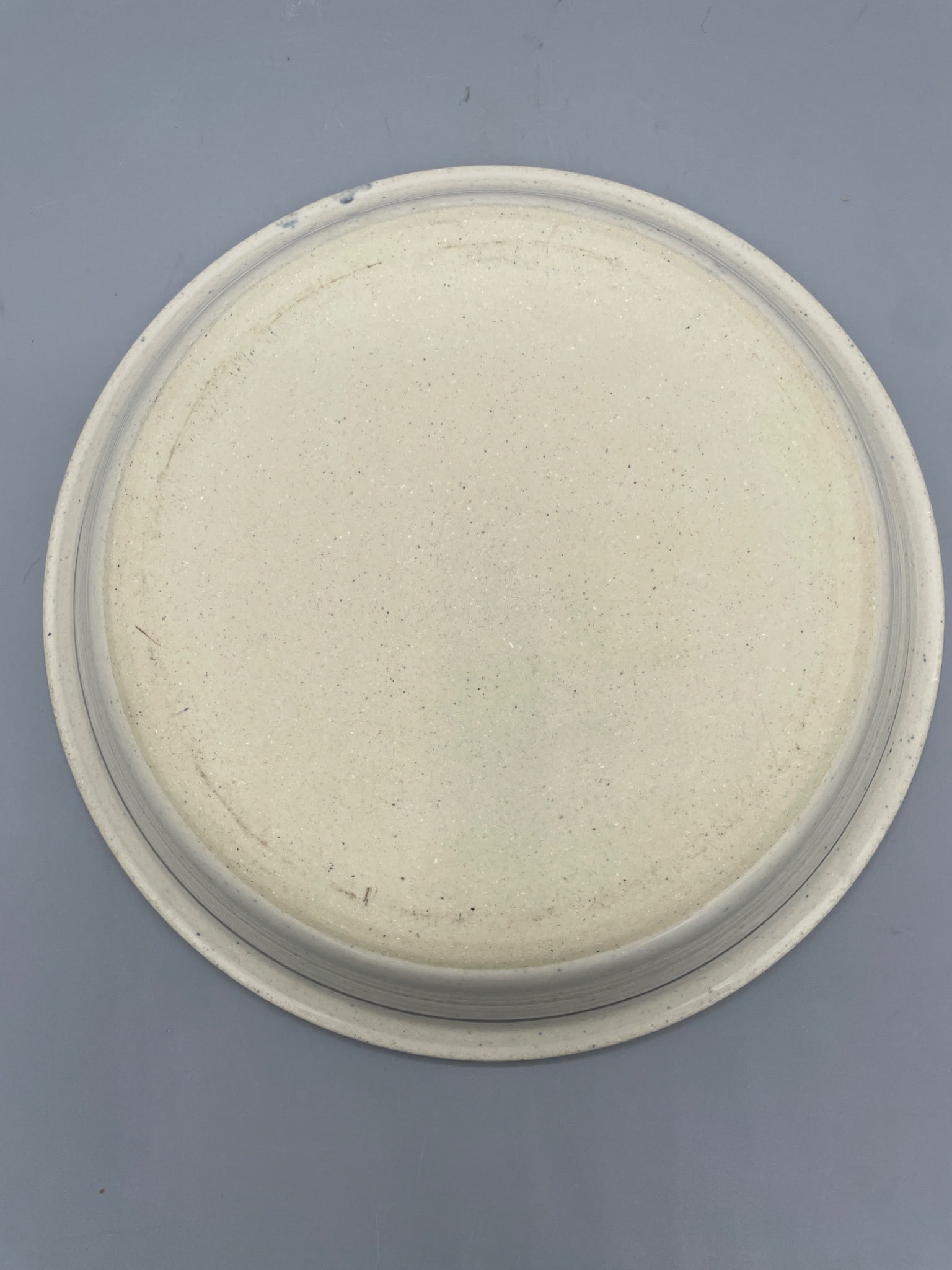 Handcrafted Ceramic Bowl with Lace-Pattern Glaze, Signed and Dated 1/3/02 - 3