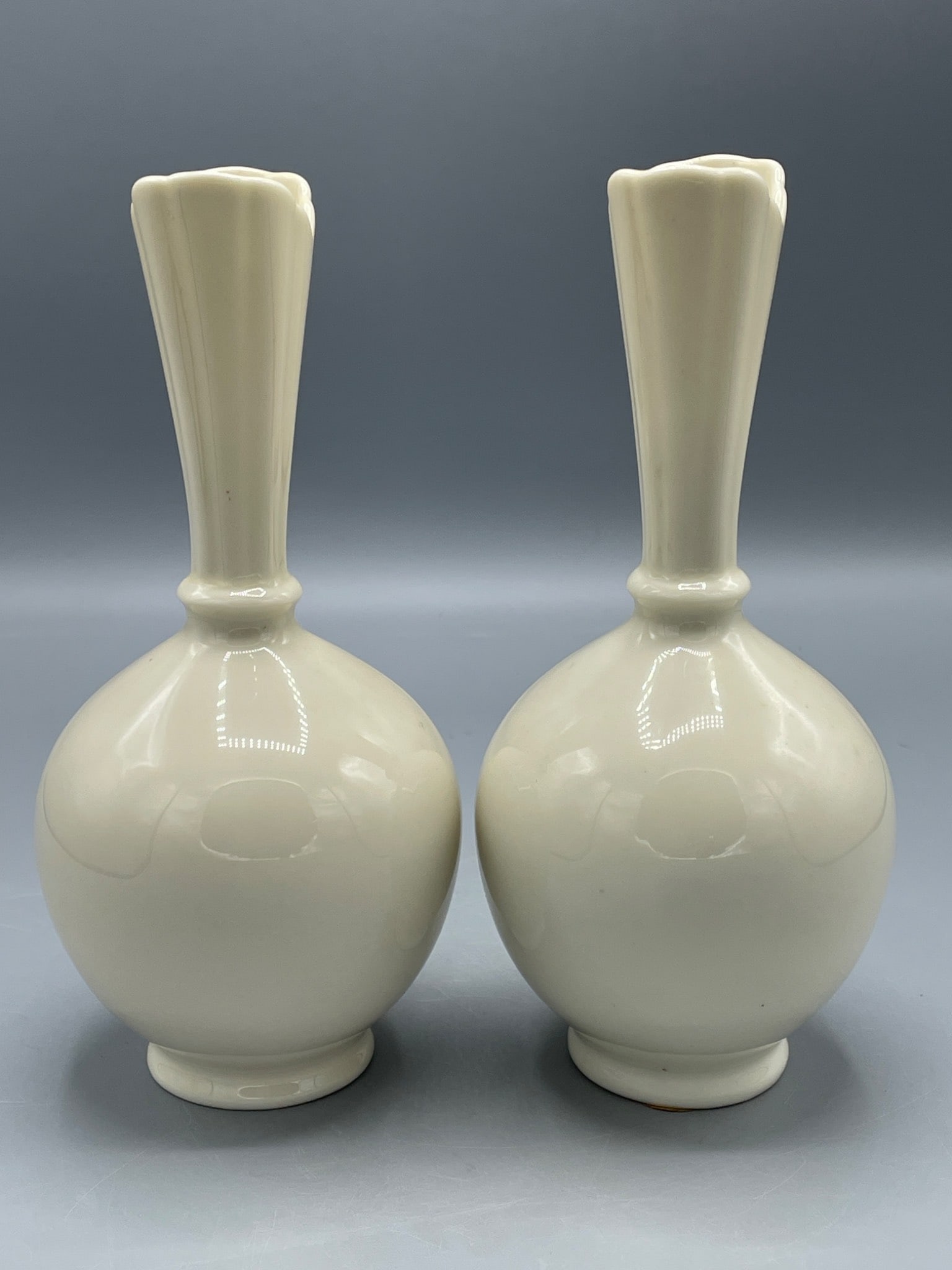 Lenox Flared Neck Ceramic Vases Made in USA - 2