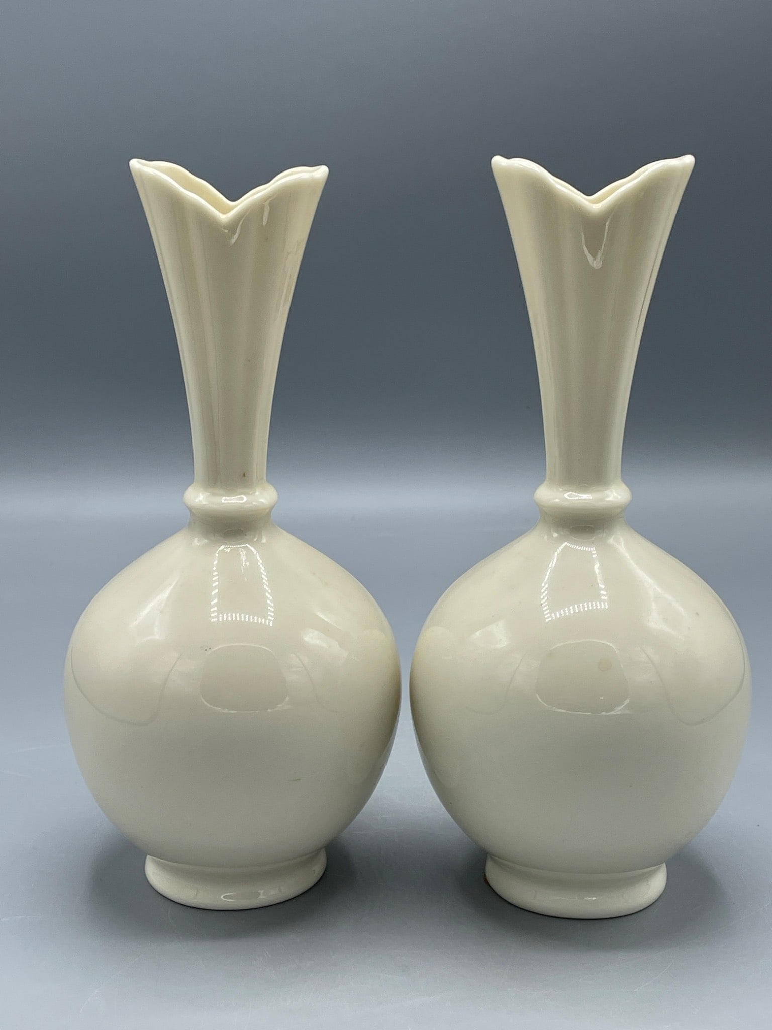 Lenox Flared Neck Ceramic Vases Made in USA - 3