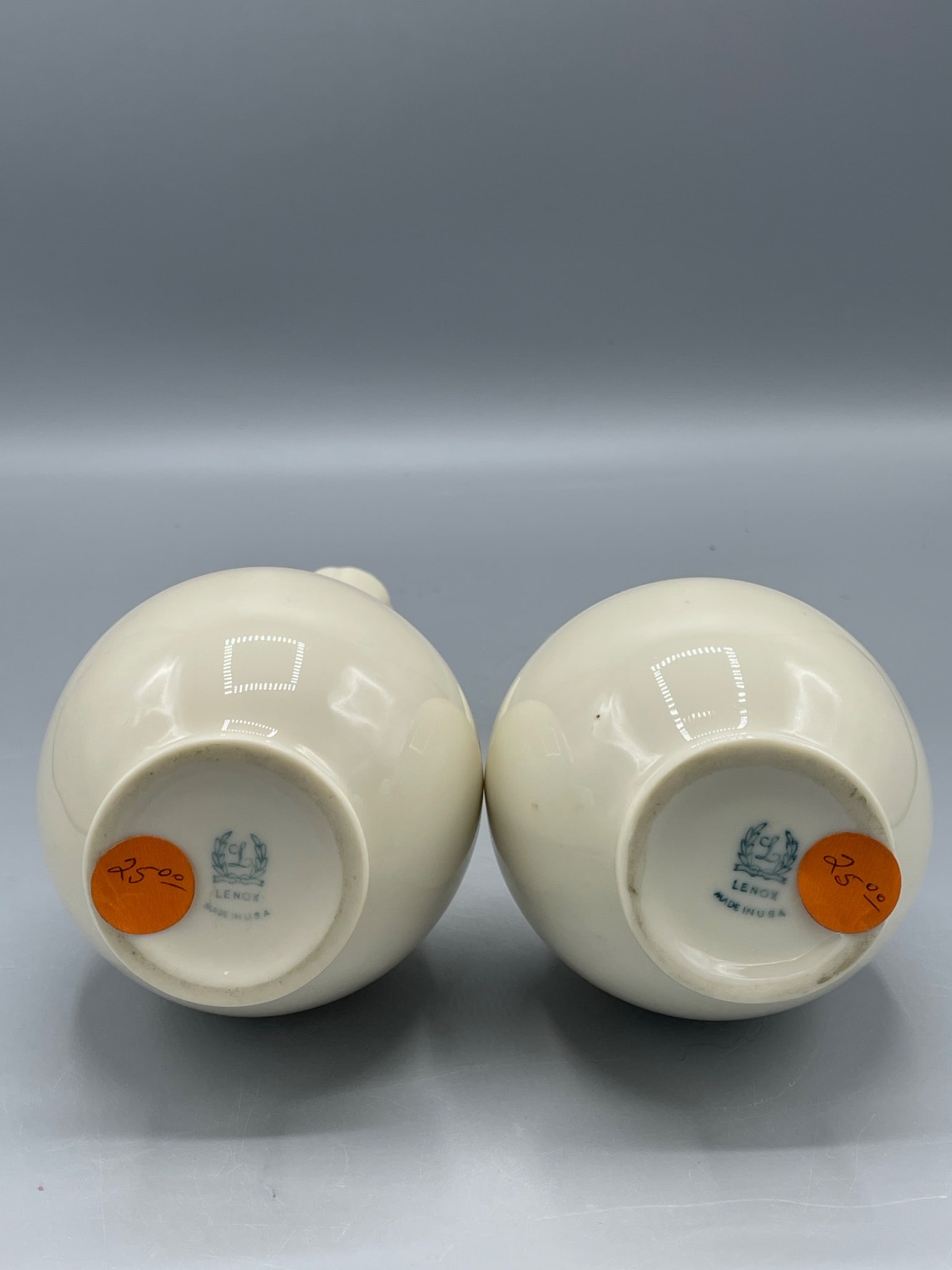 Lenox Flared Neck Ceramic Vases Made in USA - 5