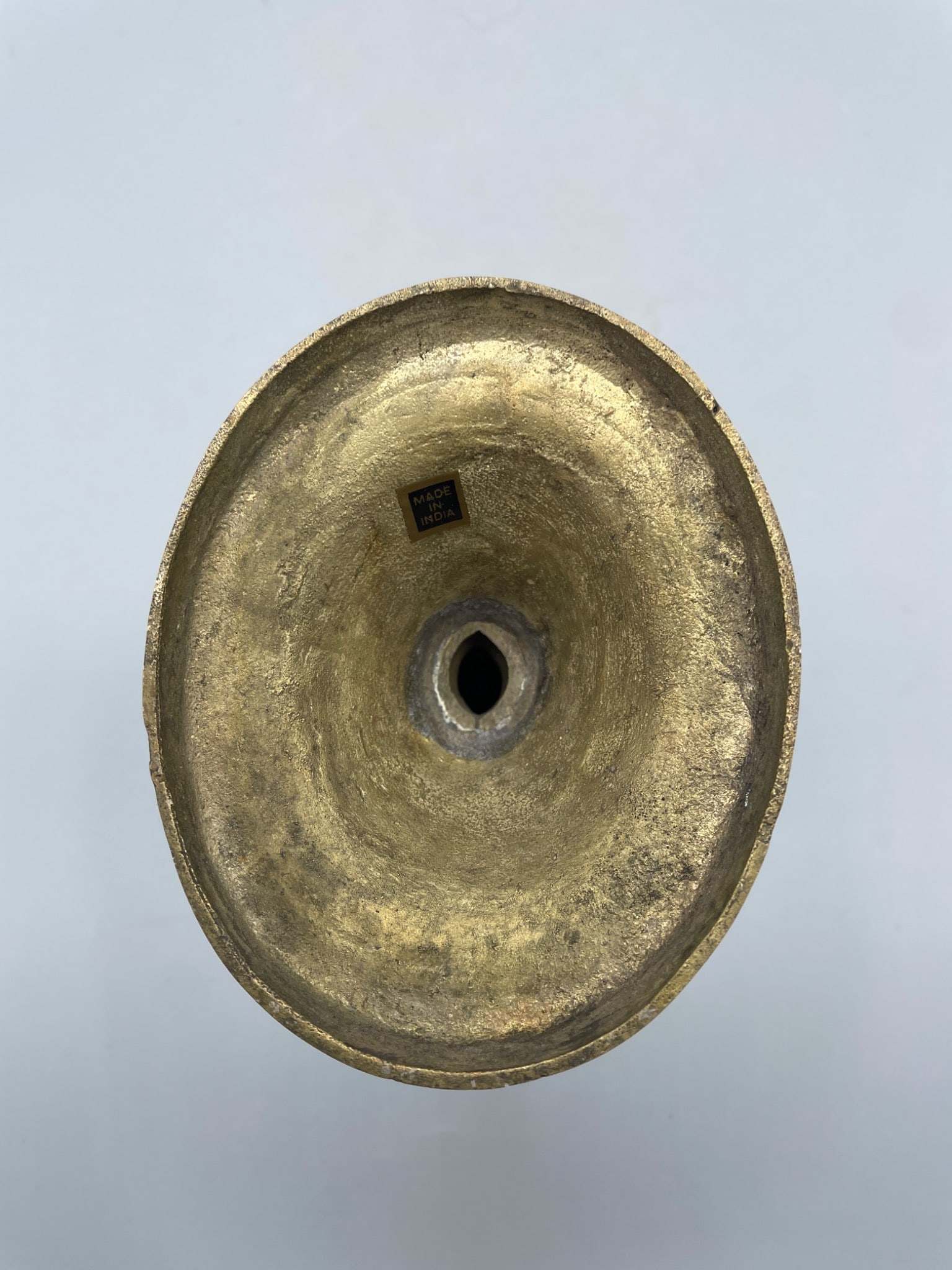 Brass Candlestick Holder Marked â€˜Made in Indiaâ€™, Approx. 5.5 In - 4