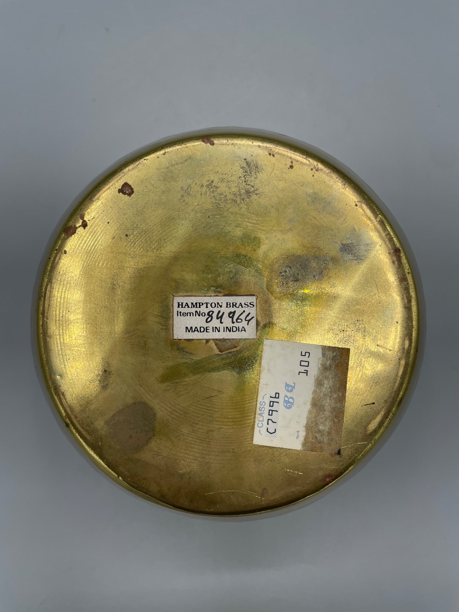 Hampton Brass Bowl with Item Number 84964, Made in India - 4