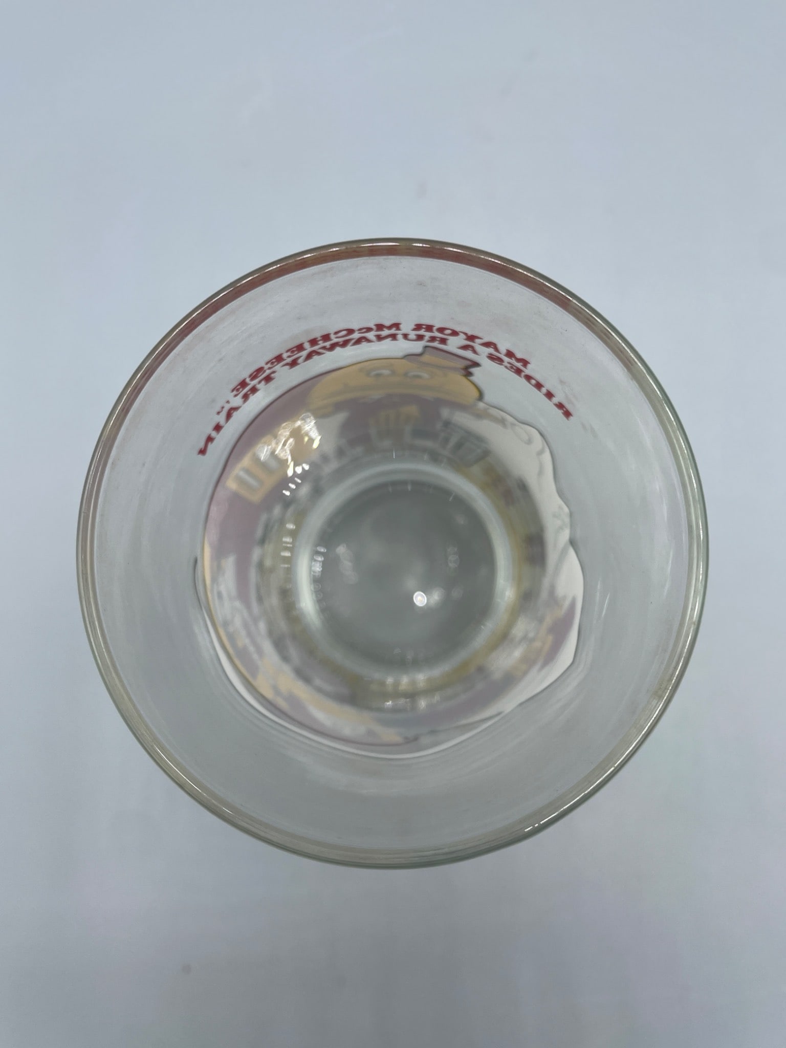 1980 McDonaldâ€™s Mayor McCheese Glass Featuring â€˜Rides a Runaway - 3