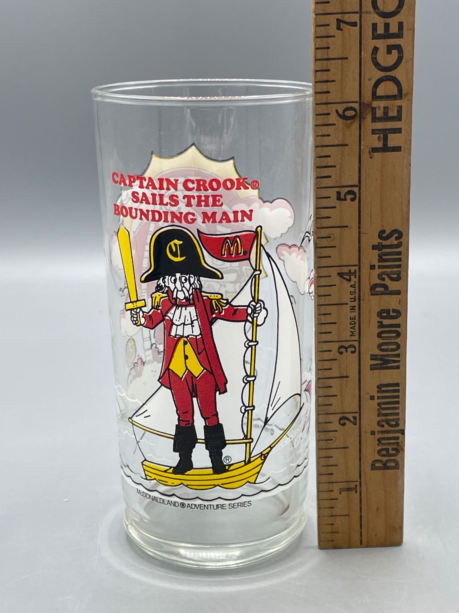 1980 McDonaldâ€™s Captain Crook Glass From McDonaldland Adventure Series - 5