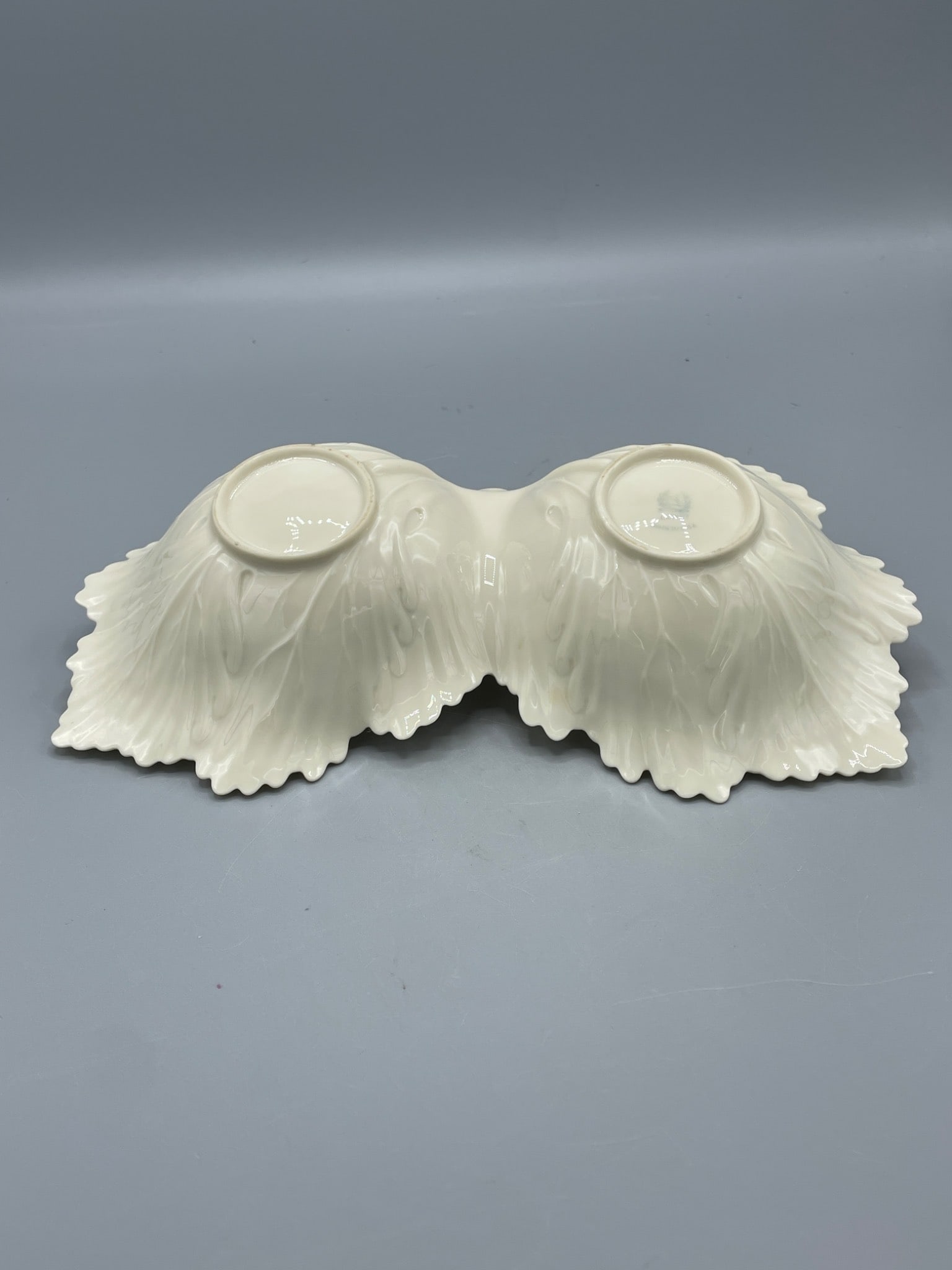 Lenox Double-Leaf Divided Dish in Ivory Porcelain - 4