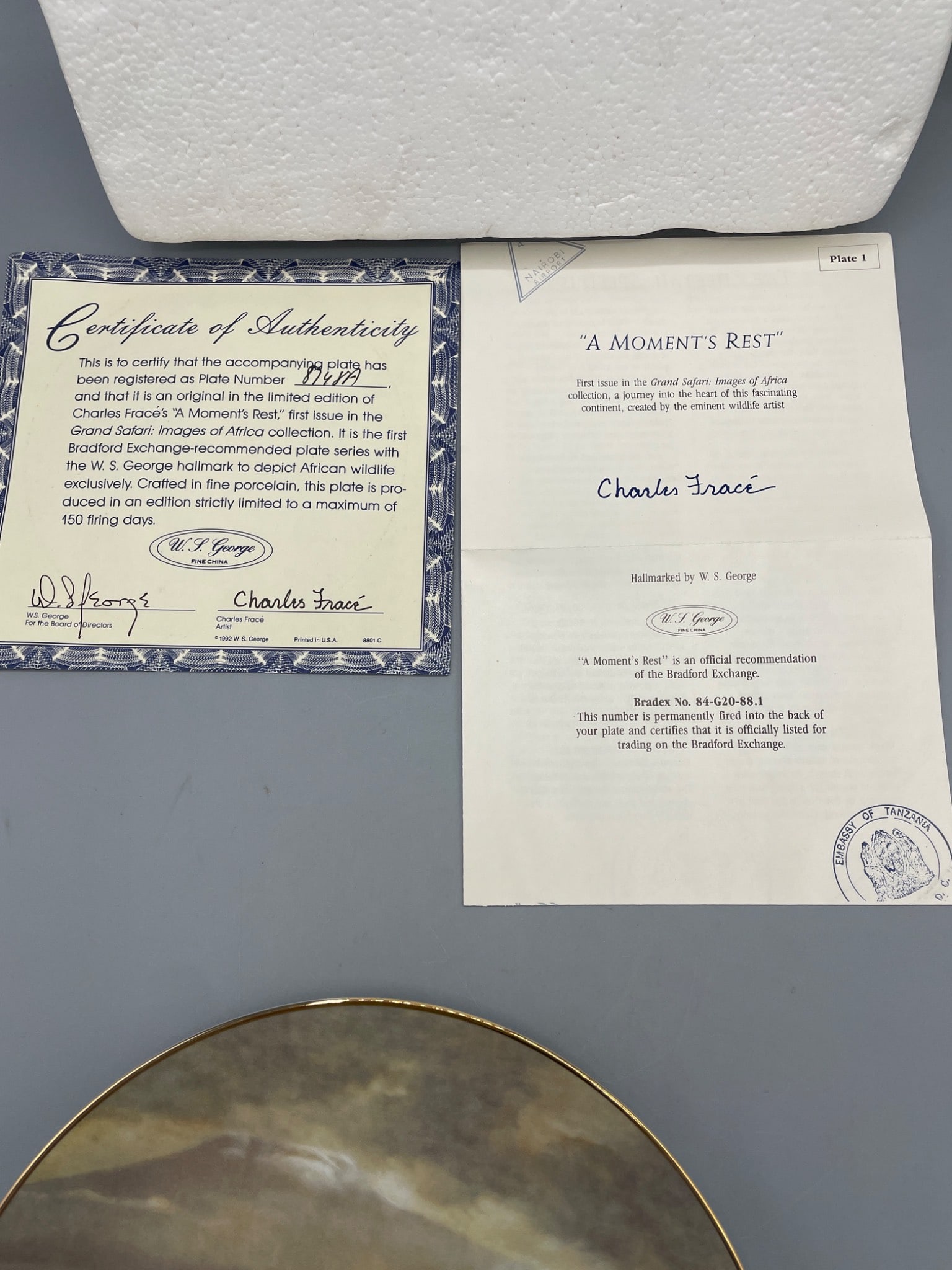 W.S. George â€˜A Momentâ€™s Restâ€™ Plate by Charl - 2