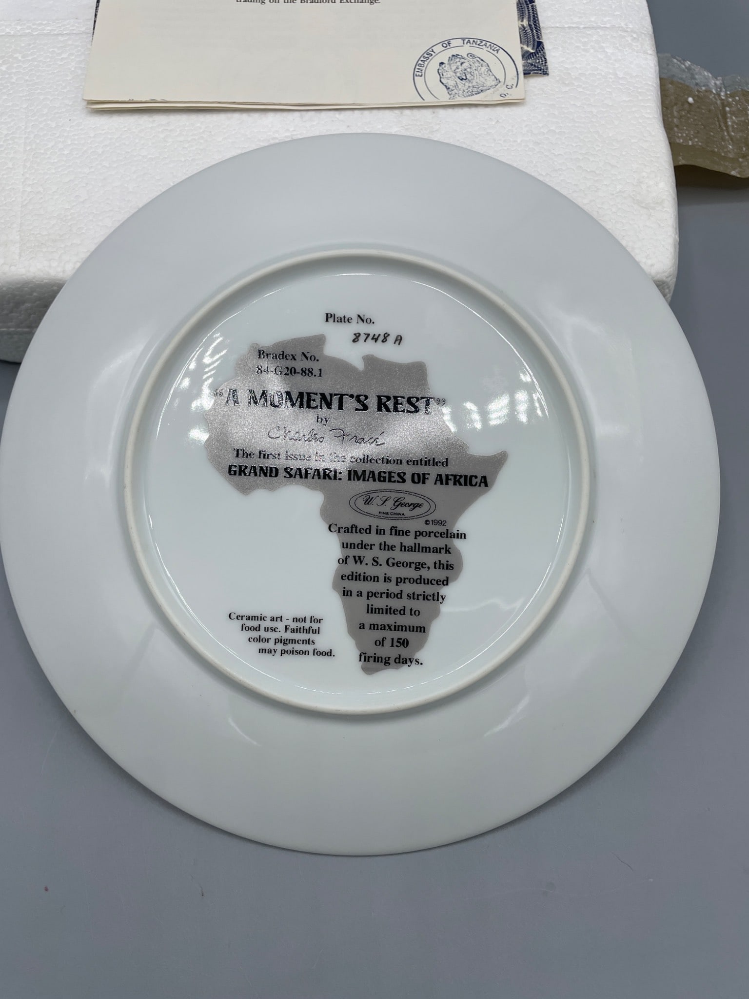 W.S. George â€˜A Momentâ€™s Restâ€™ Plate by Charl - 4