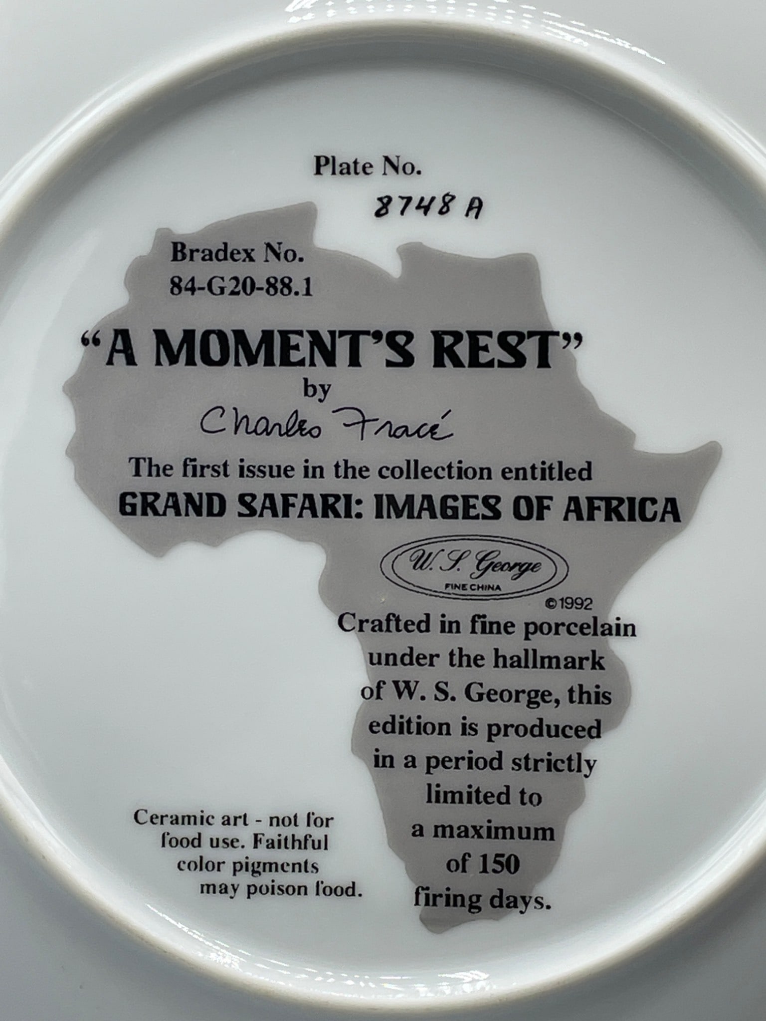 W.S. George â€˜A Momentâ€™s Restâ€™ Plate by Charl - 5