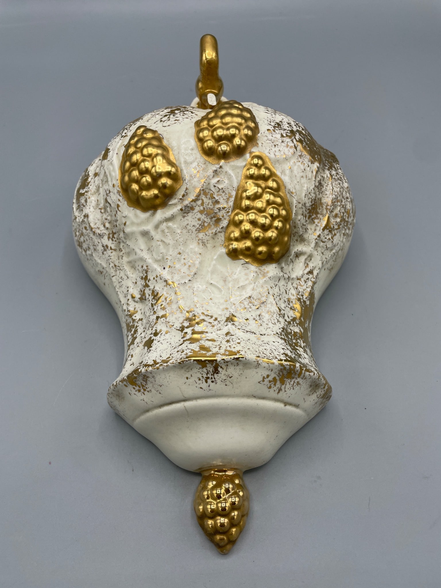 Gold-Accented Ceramic Wall-Mounted decor, Signed and Dated 1965 - 3