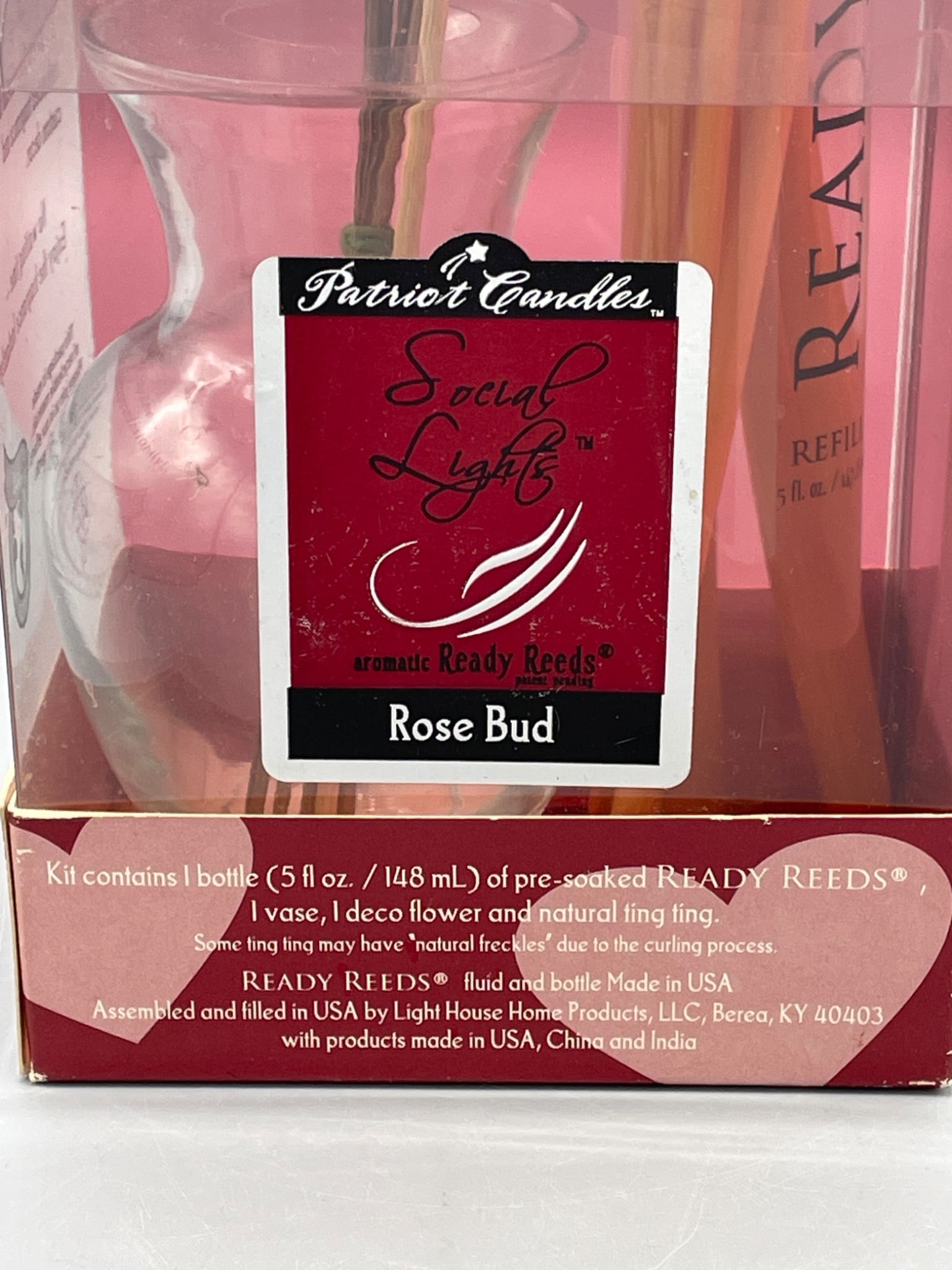 Patrick Candles Social Lights Ready Reeds Diffuser Kit â€“ Rose Bud - 2