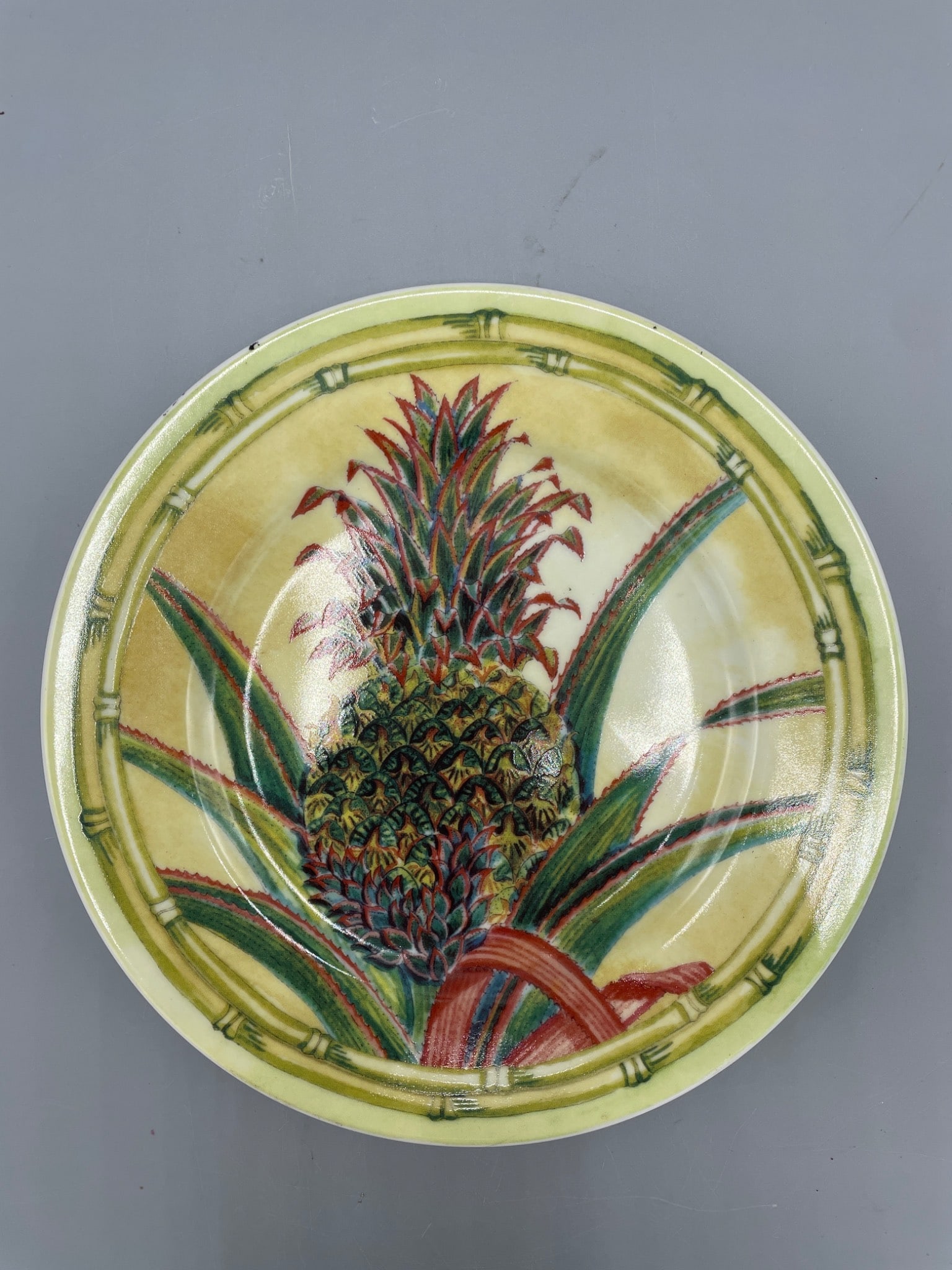 Andrea by Sadek Pineapple Collection Plate Designed by Siddhia Hutchinson - 2