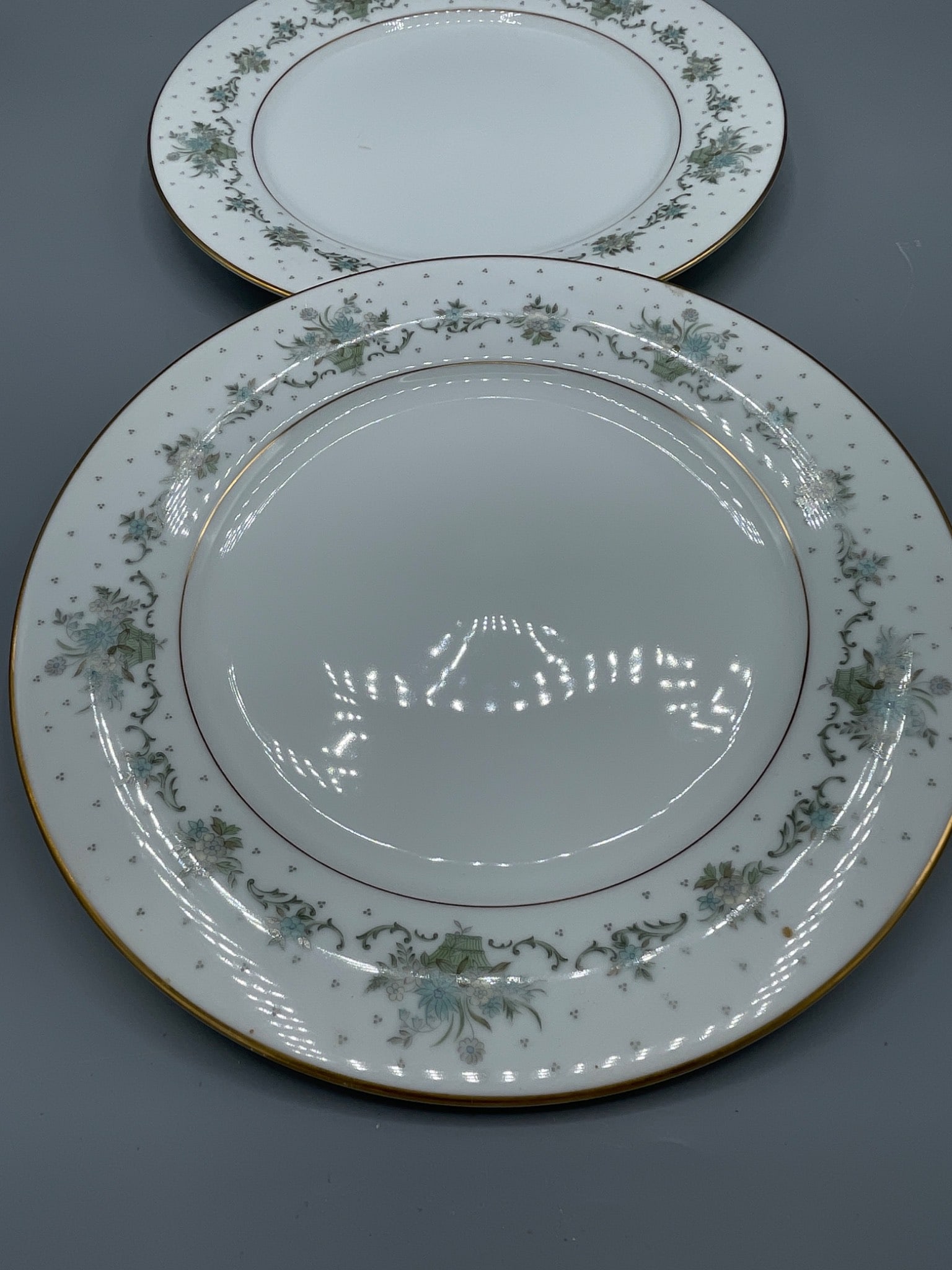 Noritake China Allston Pattern 6304 Dinner and Salad Plates, Set of 2 - 2